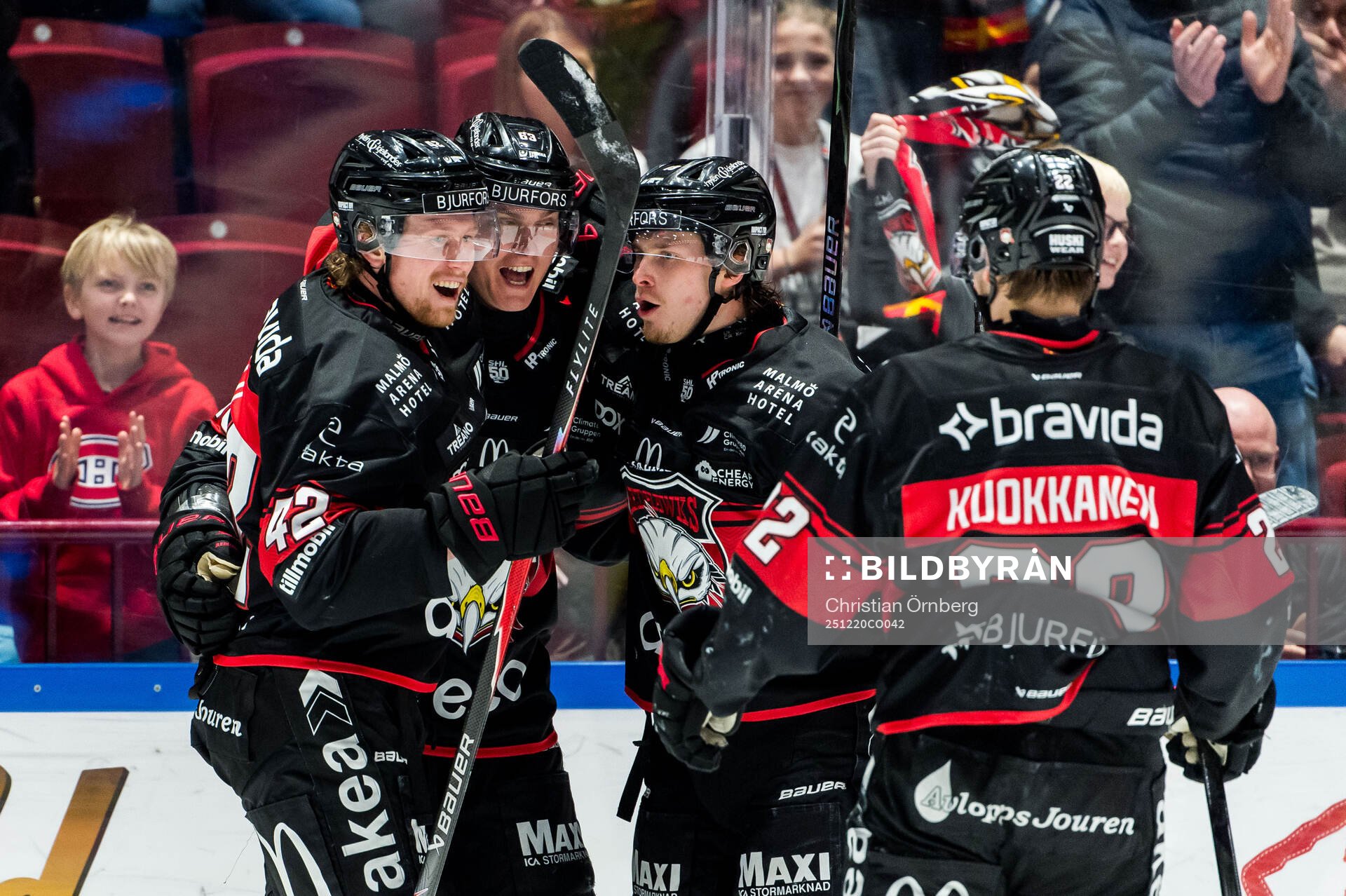 Malmö Redhawks Fredrik Händemark jublar