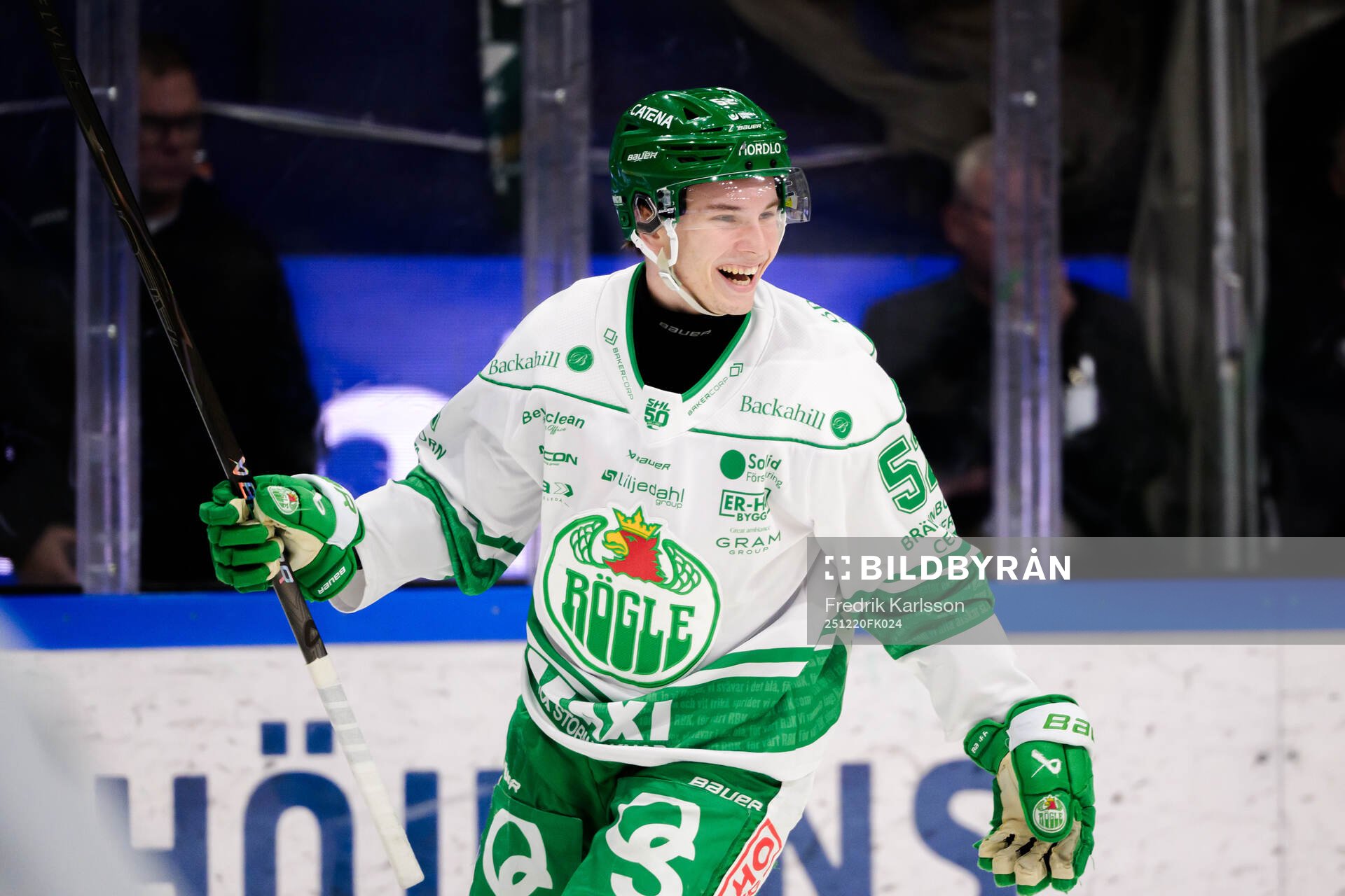 Rögles Felix Nilsson jublar