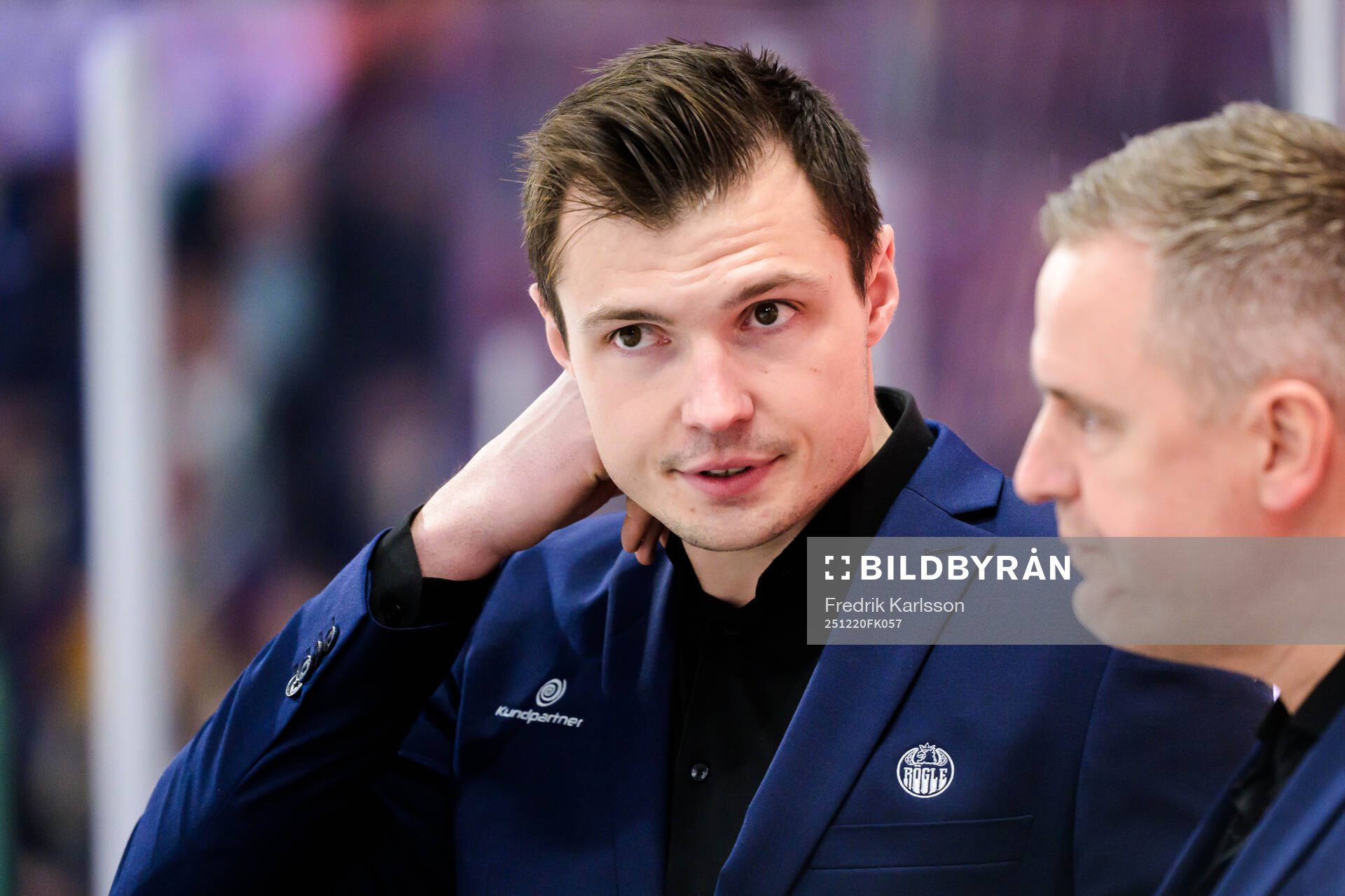 Rögles assisterande tränare Max Bohlin