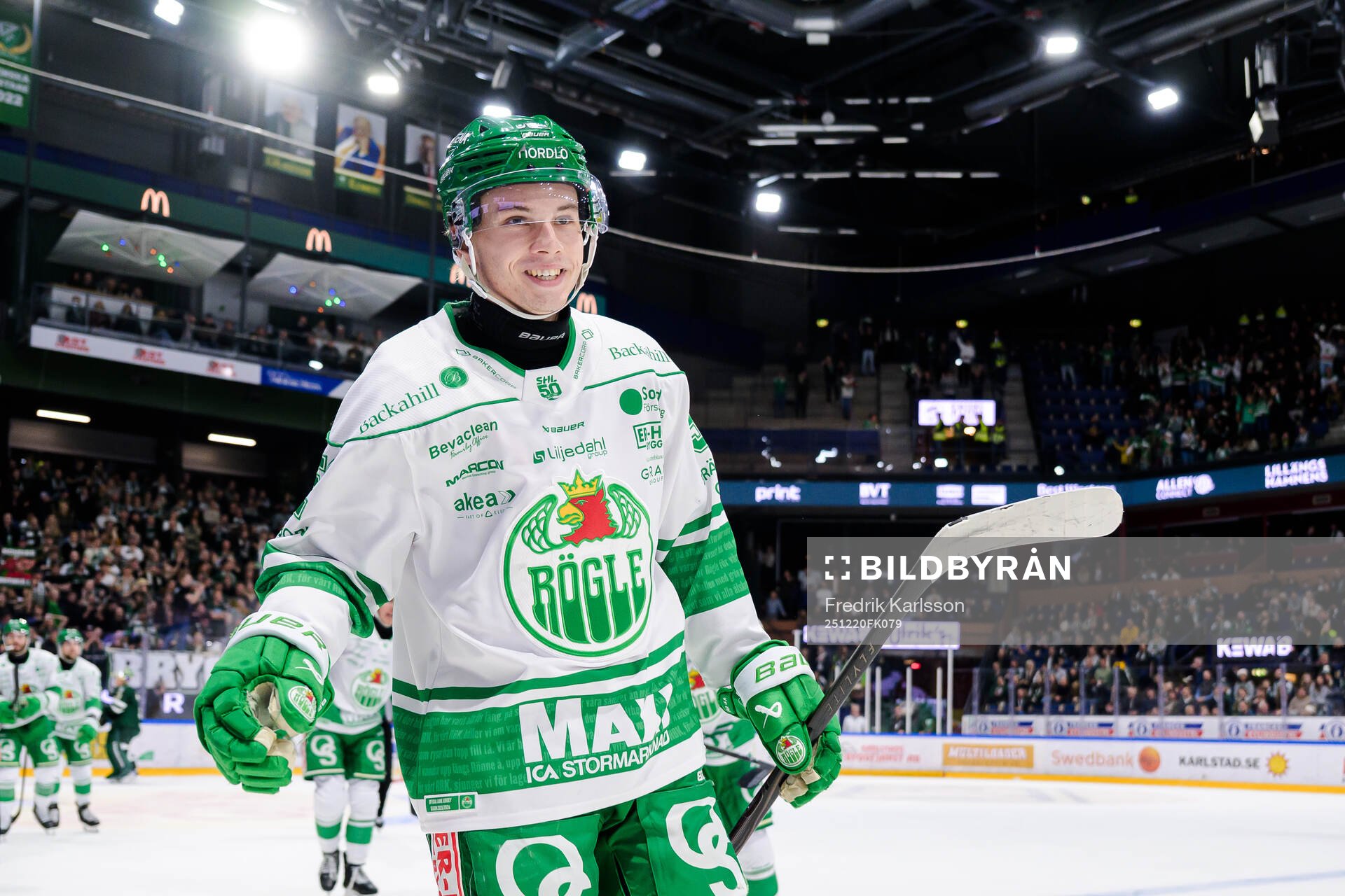 Rögles Felix Nilsson jublar