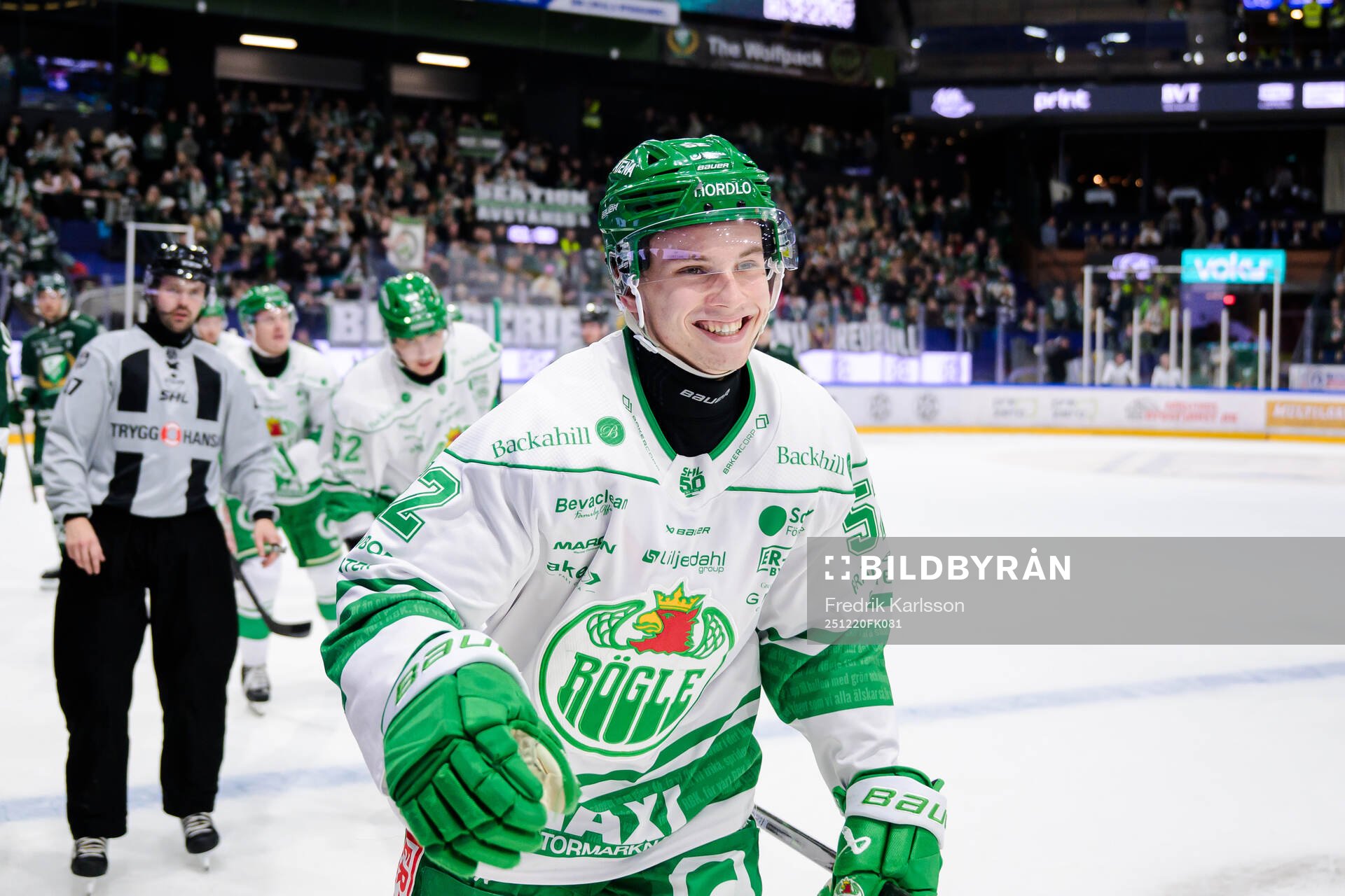Rögles Felix Nilsson jublar