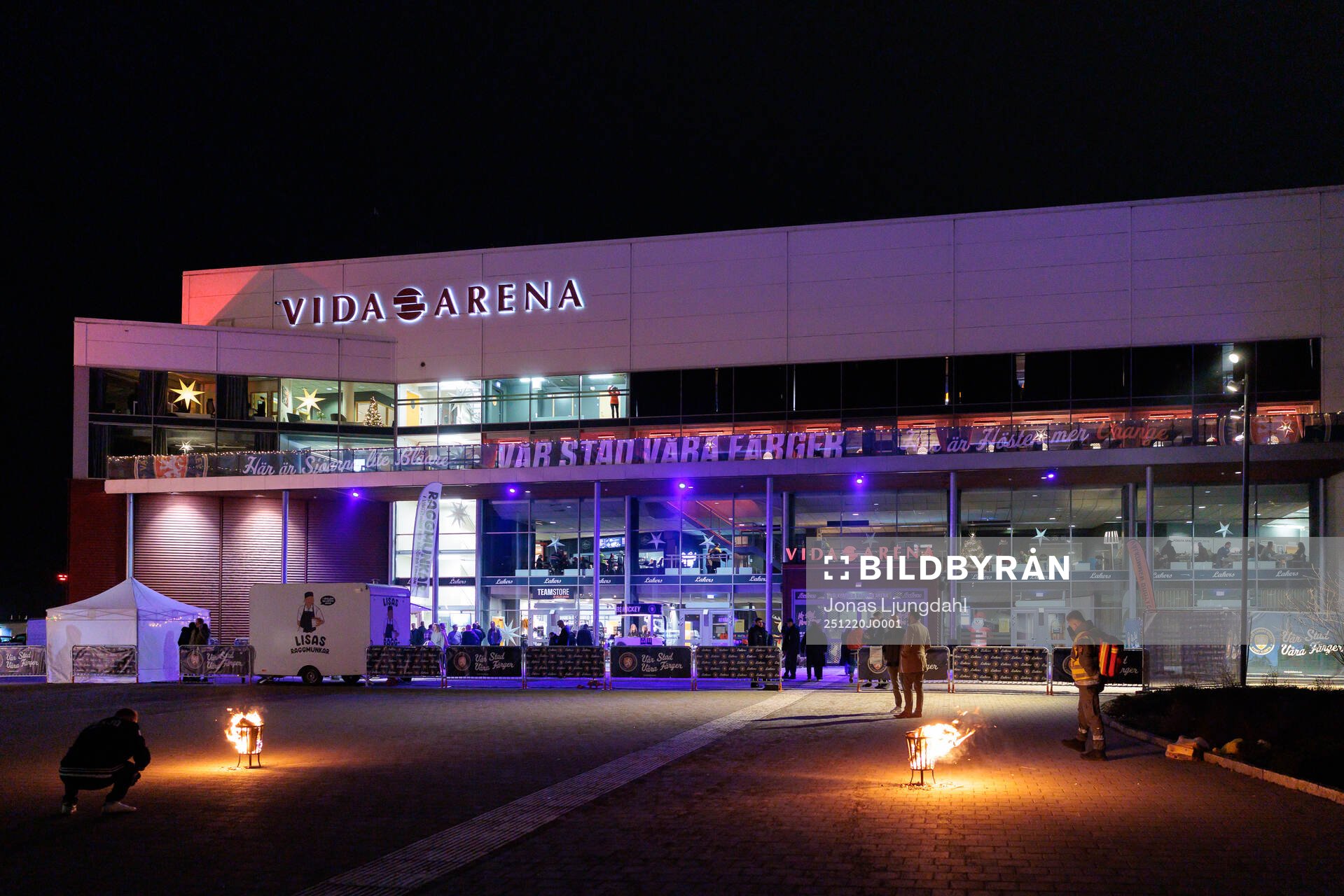 Exteriör vy av Vida arena