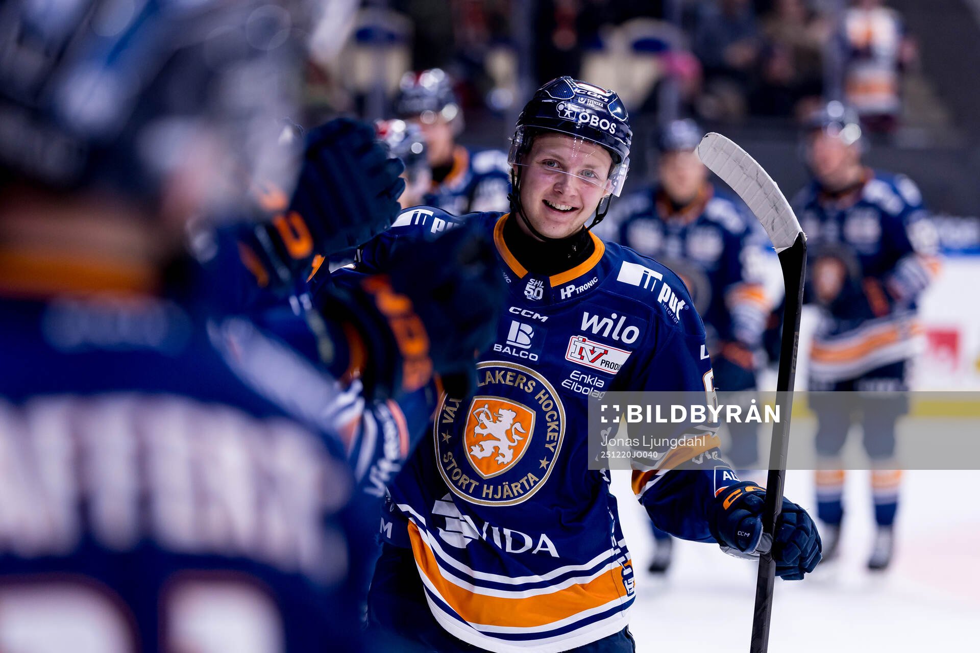 Växjös Morgan Anderberg jublar