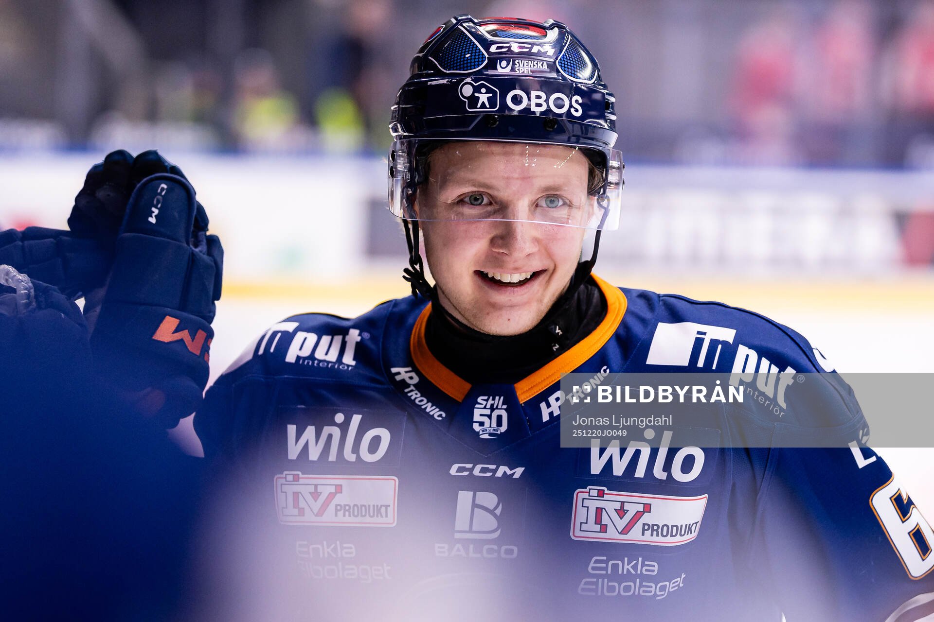 Växjös Morgan Anderberg jublar