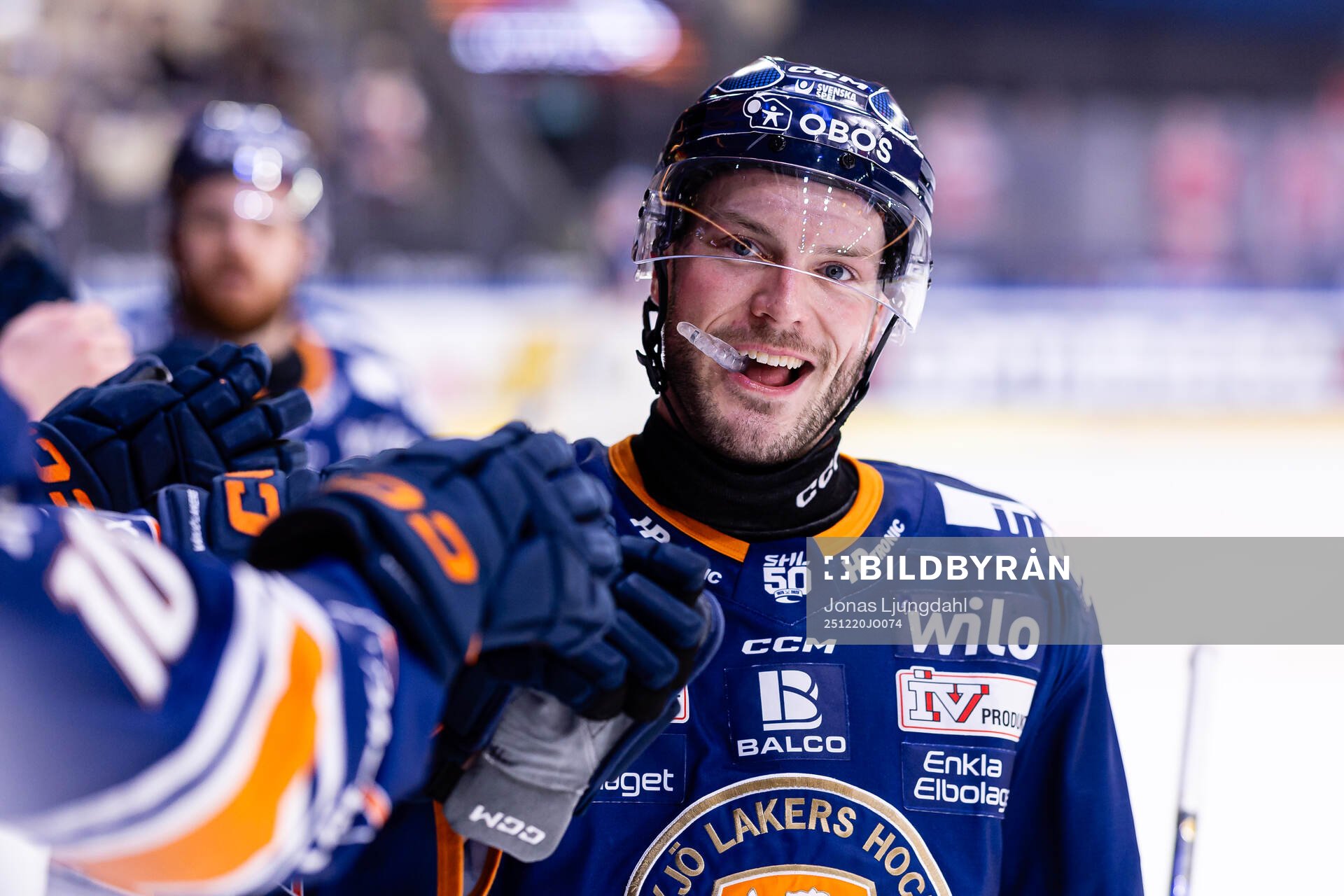Växjös Brogan Rafferty jublar