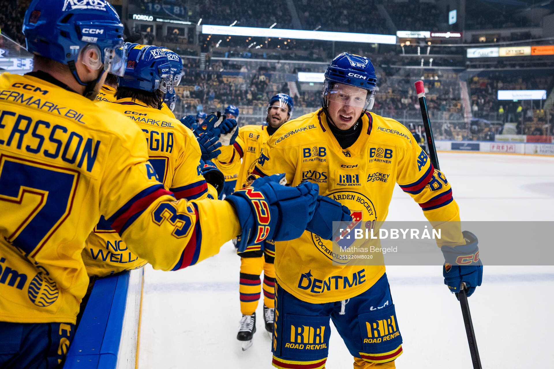 Djurgårdens Colby Sissons jublar