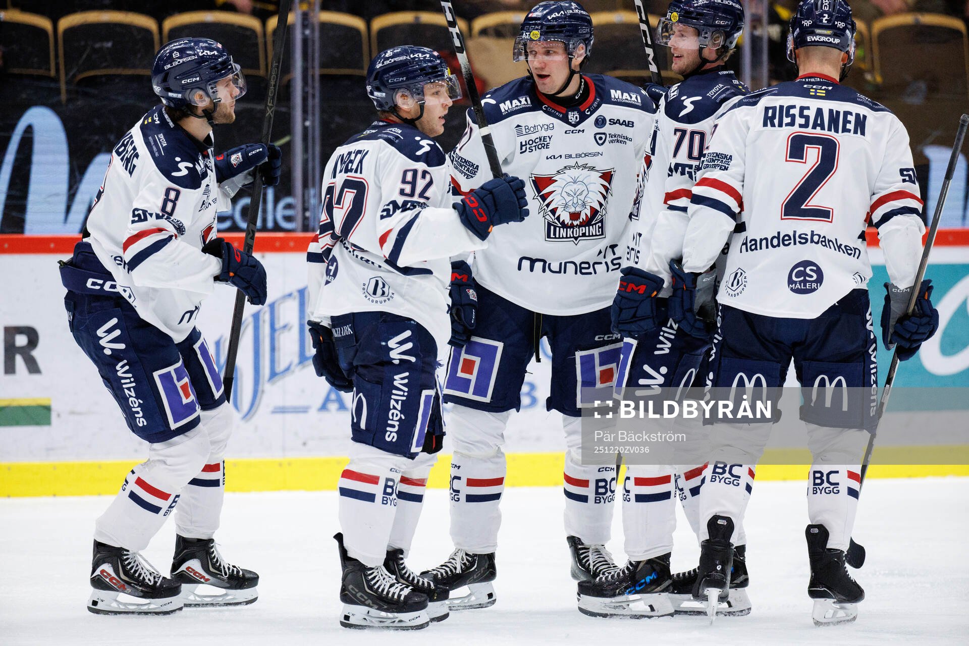 Linköpings Zion Nybeck och Jonathan Myrenberg jublar