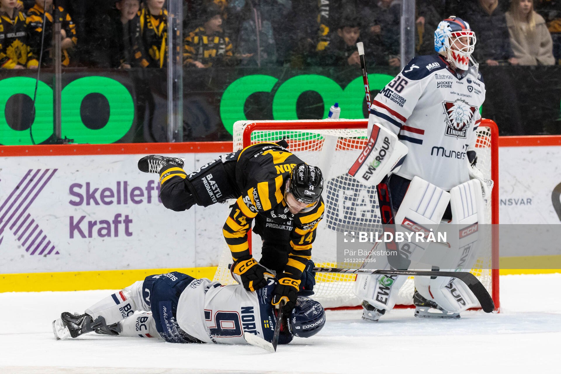 Skellefteås Andreas Johnson och Linköpings Erik Norén