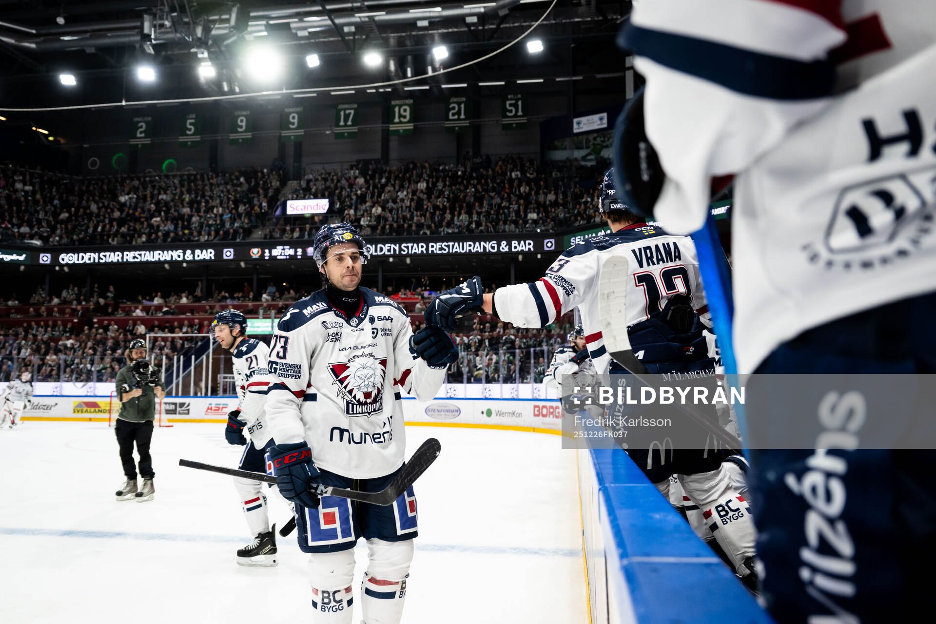 Linköpings Nicholas Shore jublar