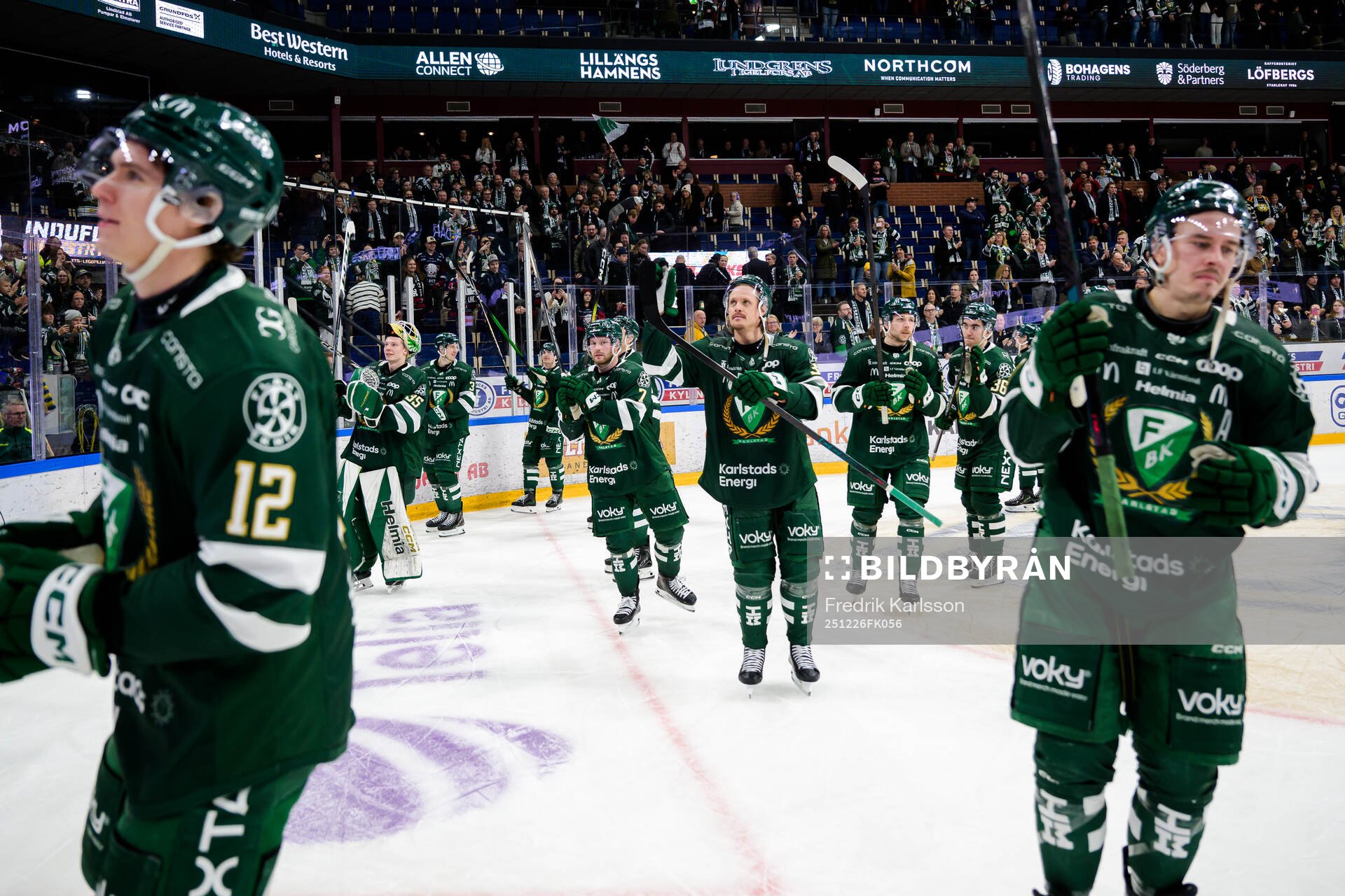 Färjestads Magnus Nygren jublar