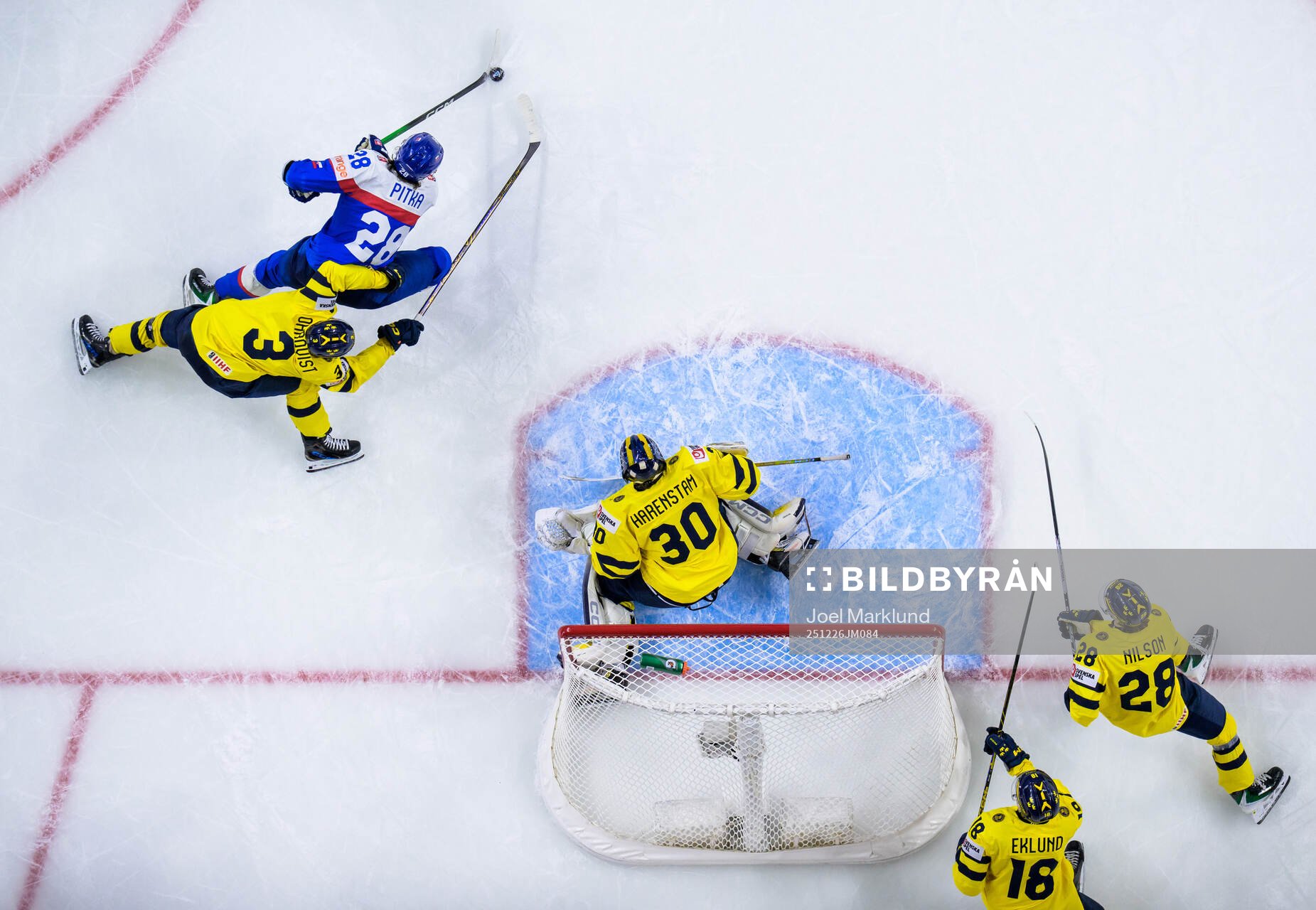 Tobias Pitka of Slovakia challenges Felix Öhrqvist,