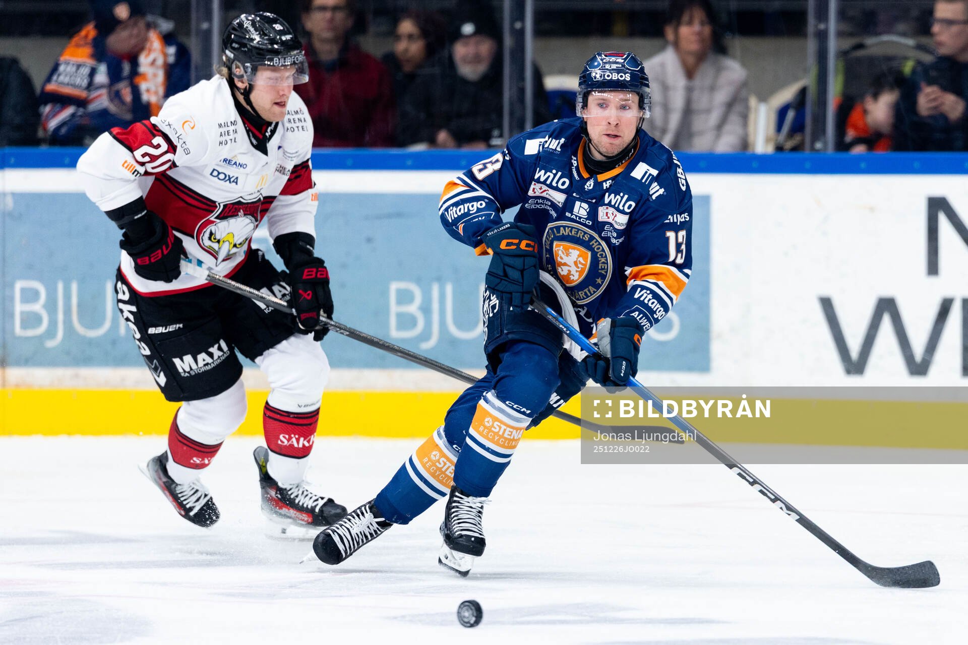 Malmö Redhawks Thomas Berg Paulsen och Växjös Dylan