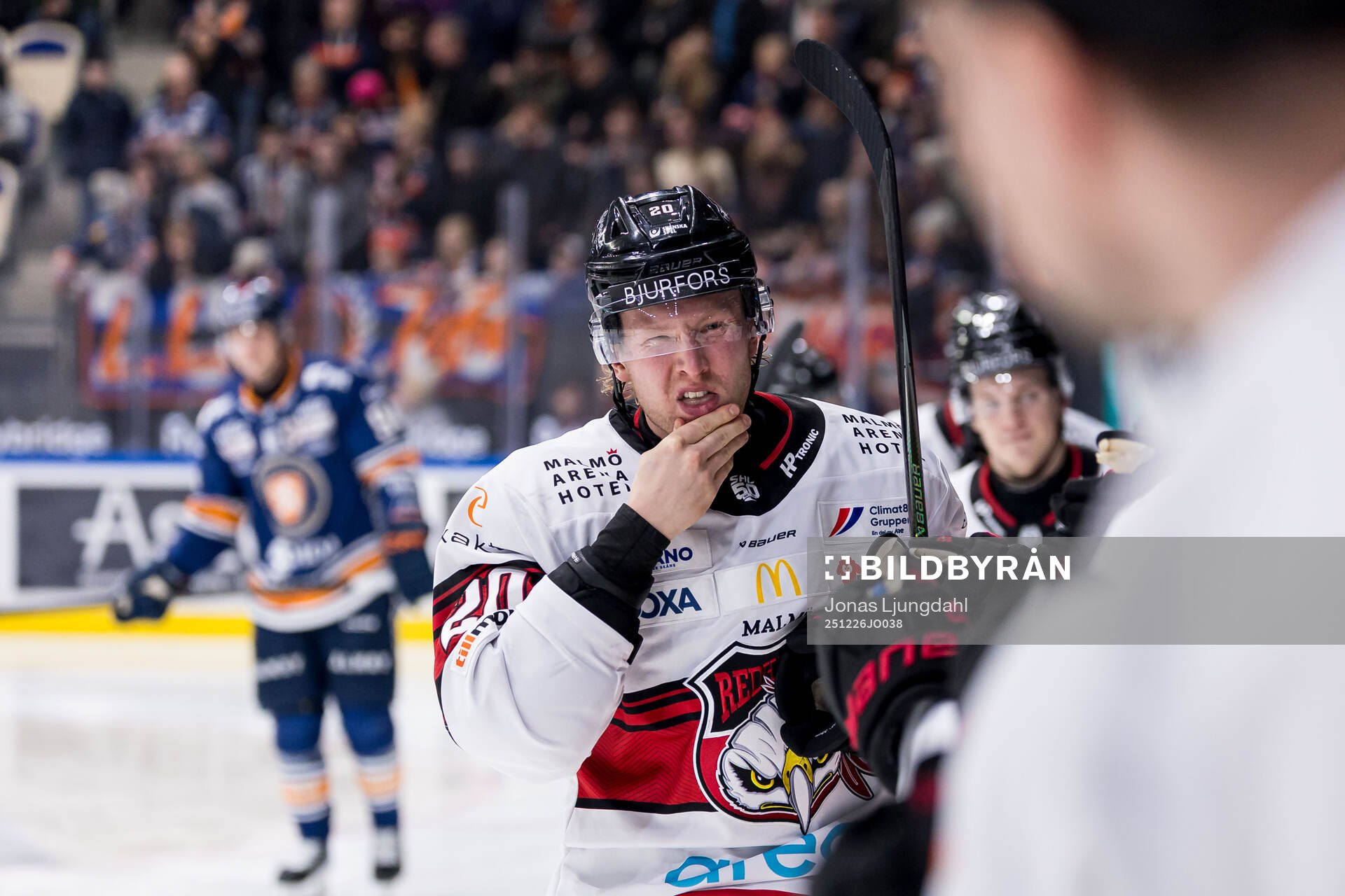 Malmö Redhawks Thomas Berg Paulsen jublar