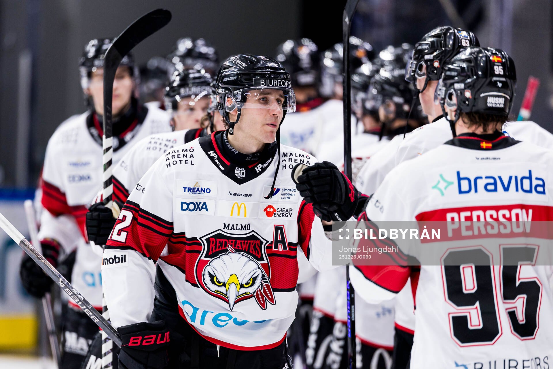 Malmö Redhawks Janne Kuokkanen jublar