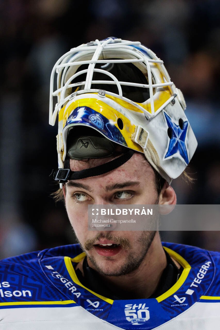 Leksands målvakt Marcus Gidlöf