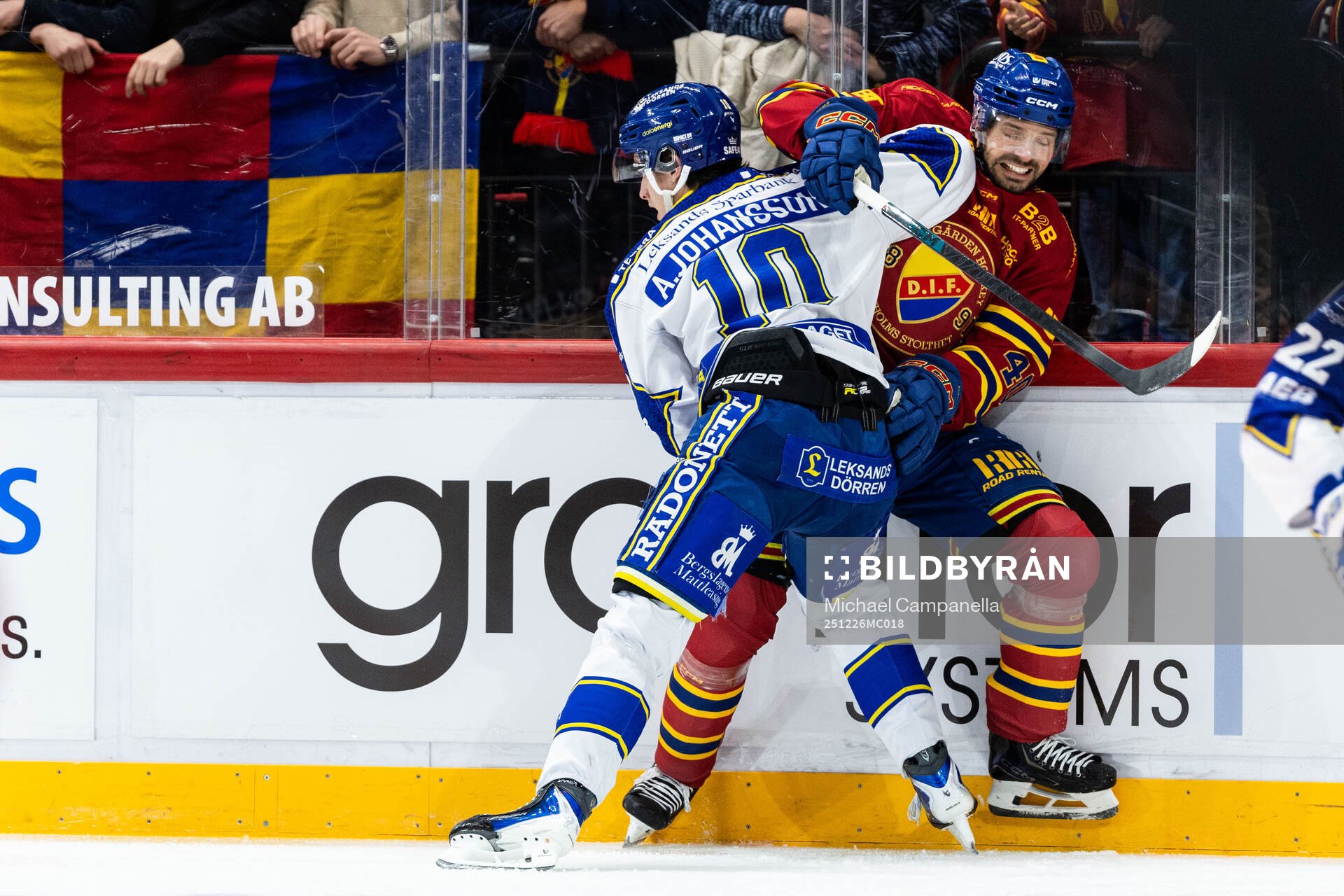 Leksands Anton Johansson och Djurgårdens Jacob Josefson