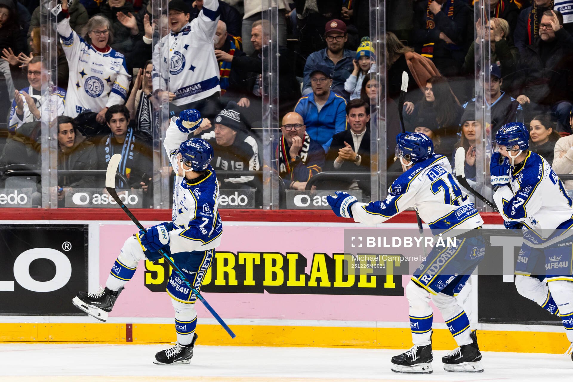 Leksands Marcus Karlberg jublar
