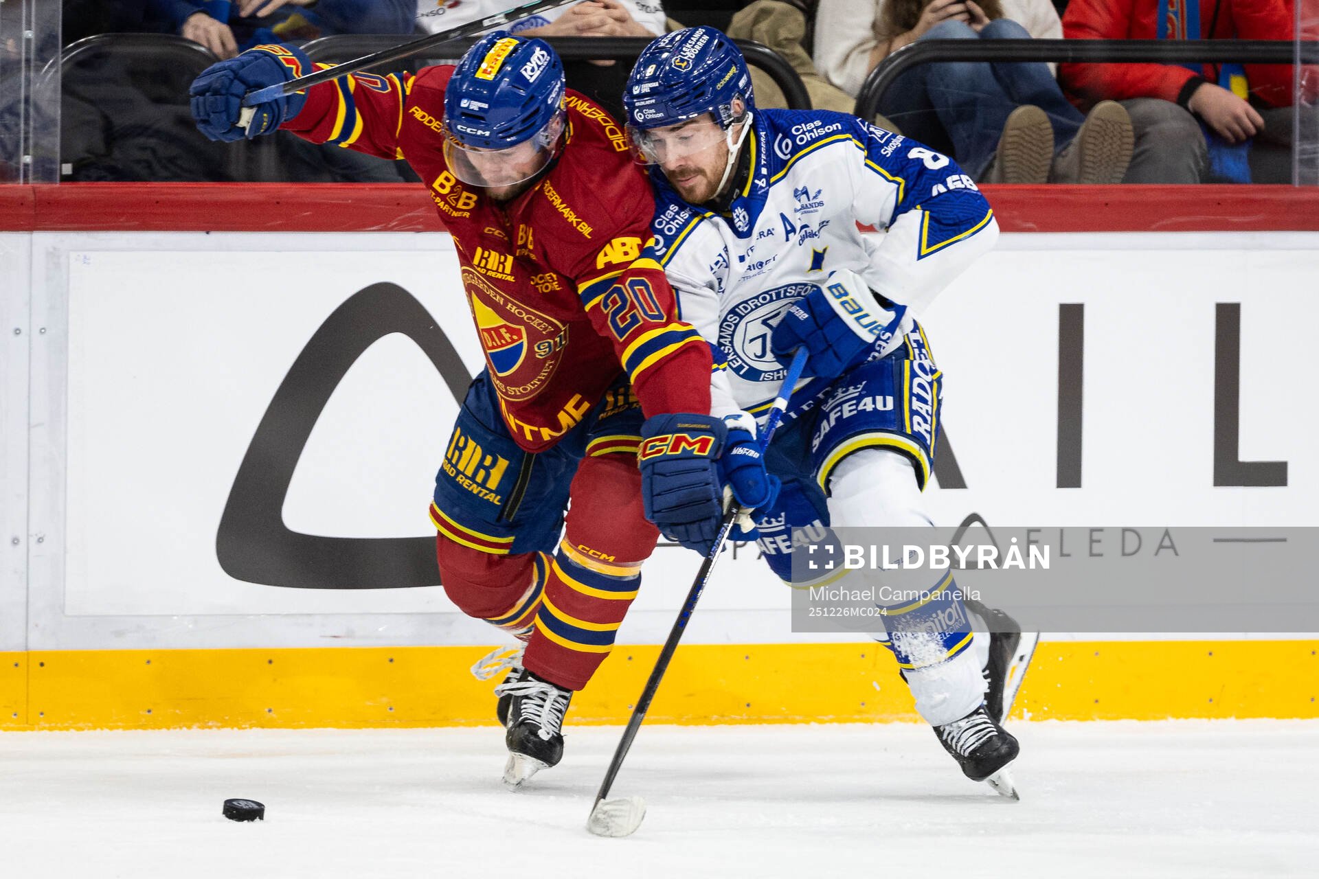Djurgårdens Mathias Emilio Pettersen och Leksands Matt