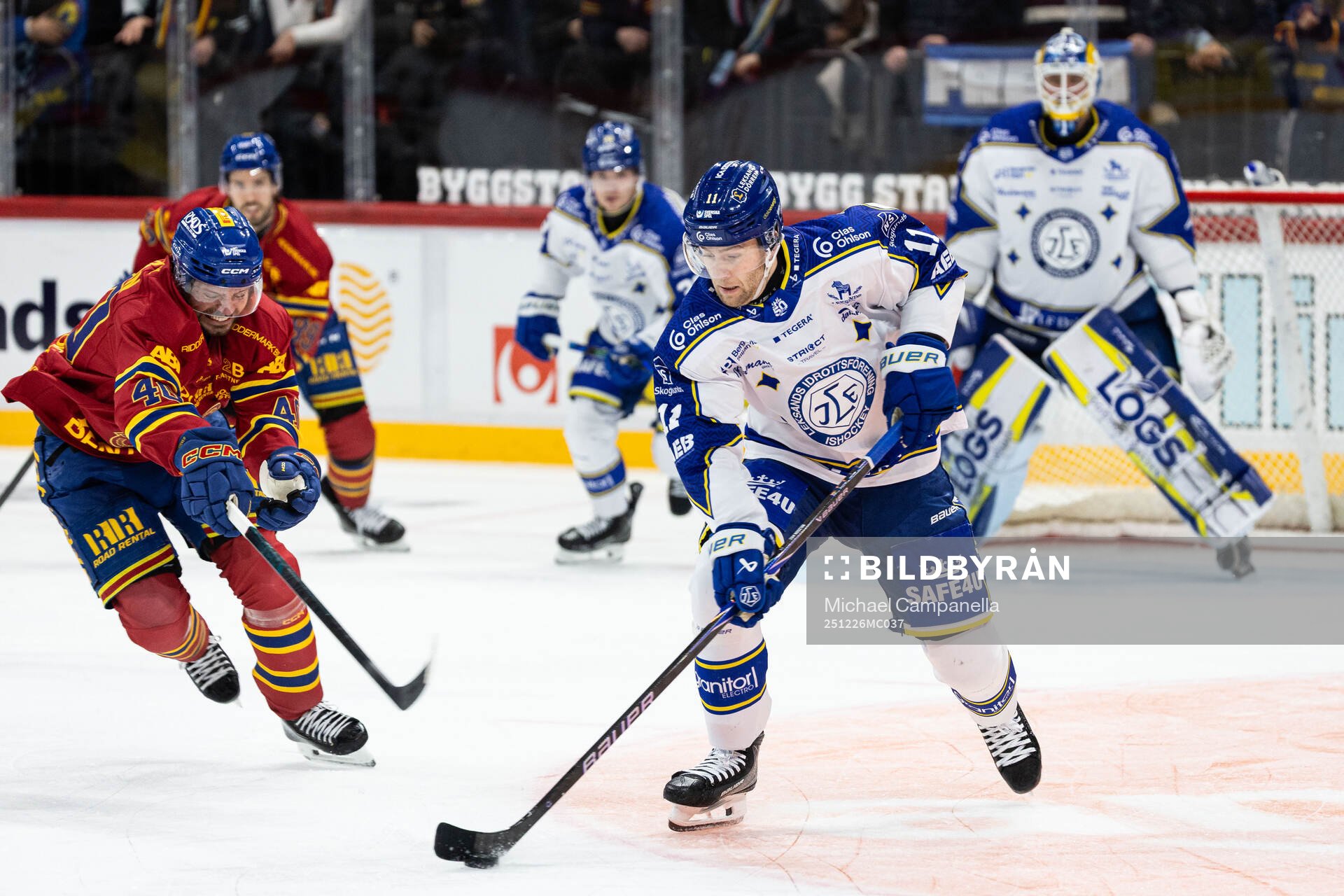 Djurgårdens Jacob Josefson och Leksands Wiktor Nilsson