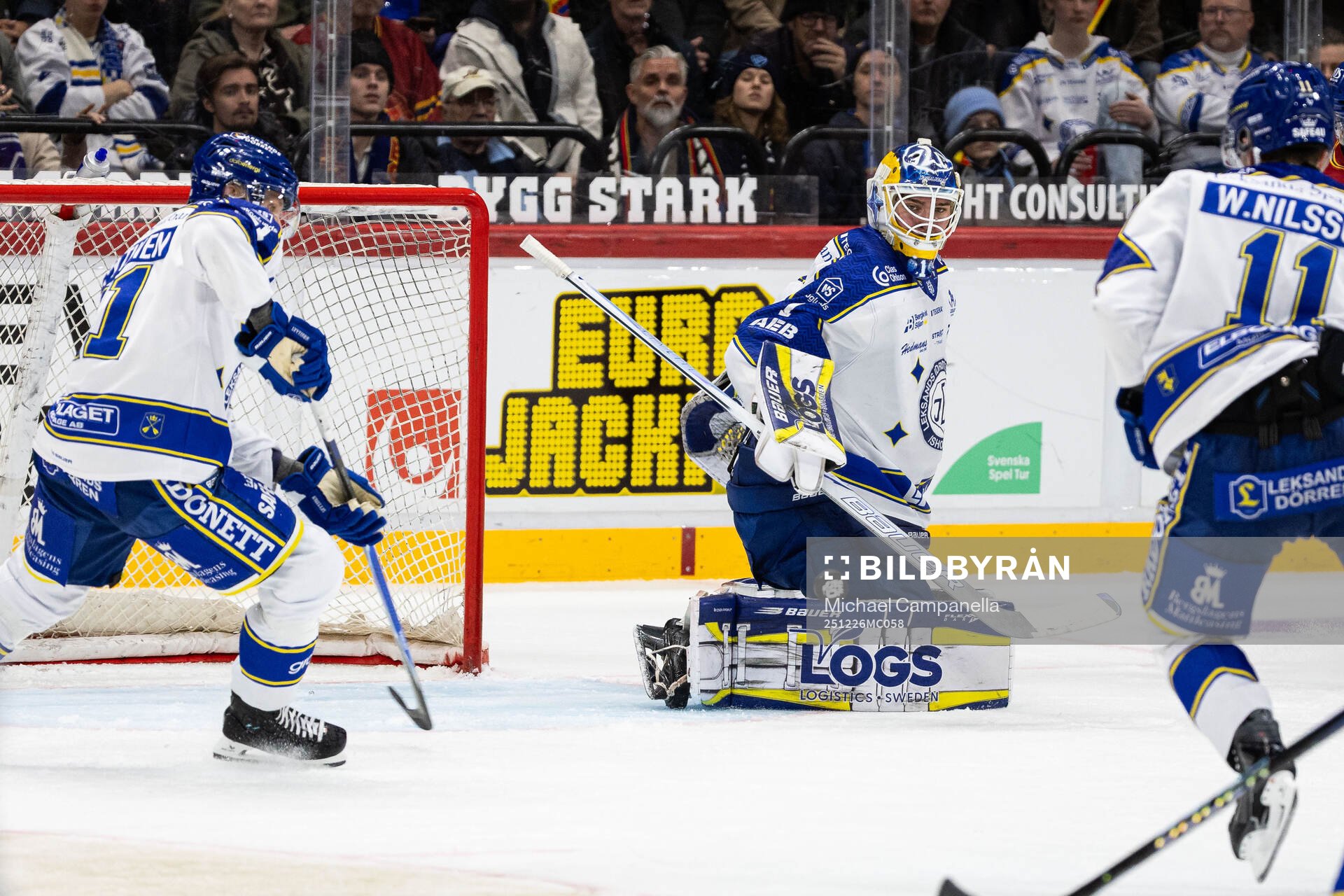 Leksands målvakt Marcus Gidlöf