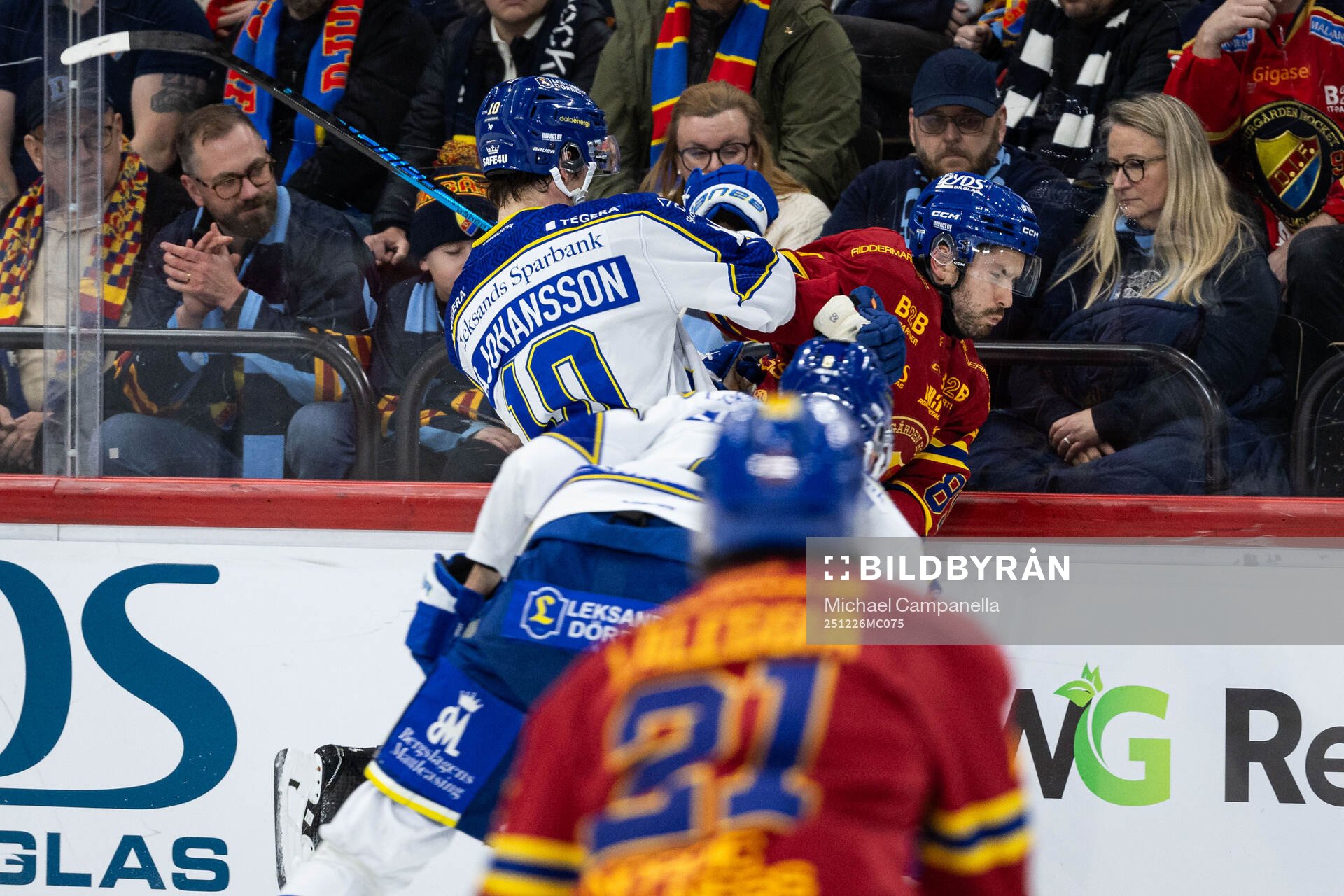 Leksands Anton Johansson och Djurgårdens Oula Palve
