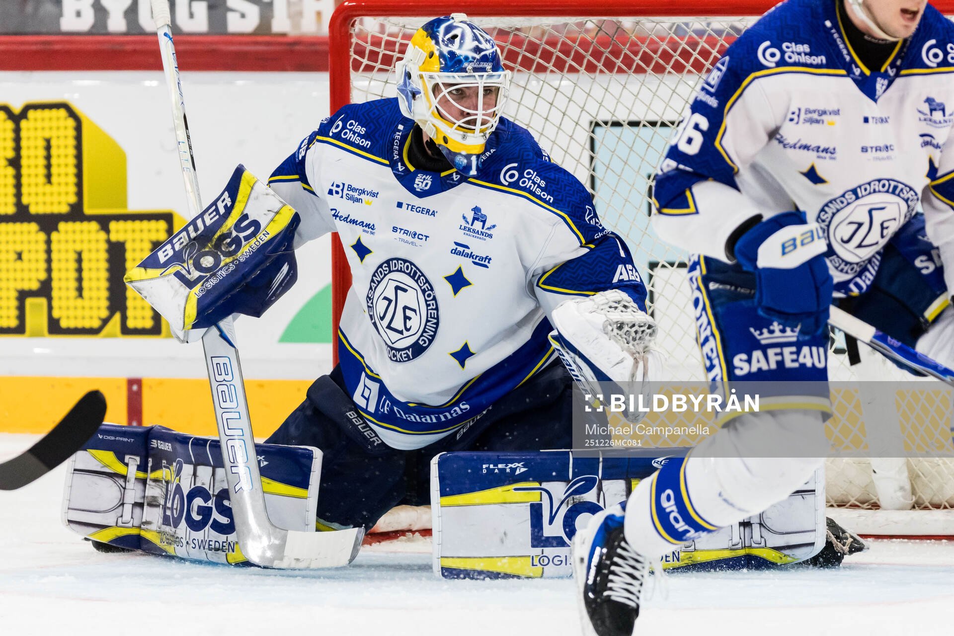Leksands målvakt Marcus Gidlöf