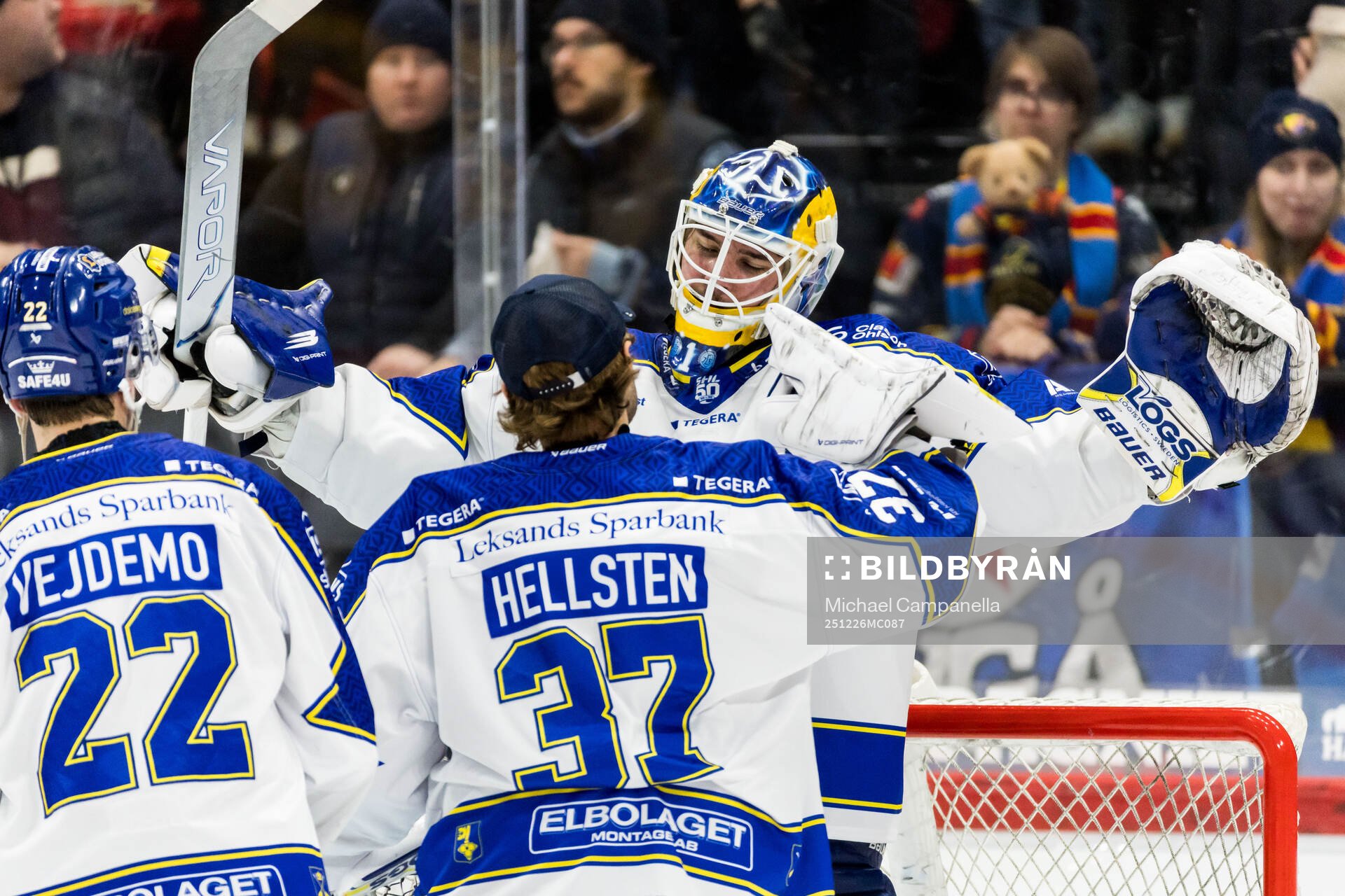 Leksands målvakt Marcus Gidlöf och målvakt Jakob