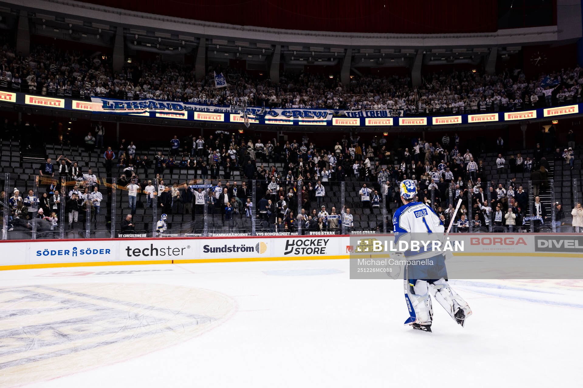 Leksands målvakt Marcus Gidlöf