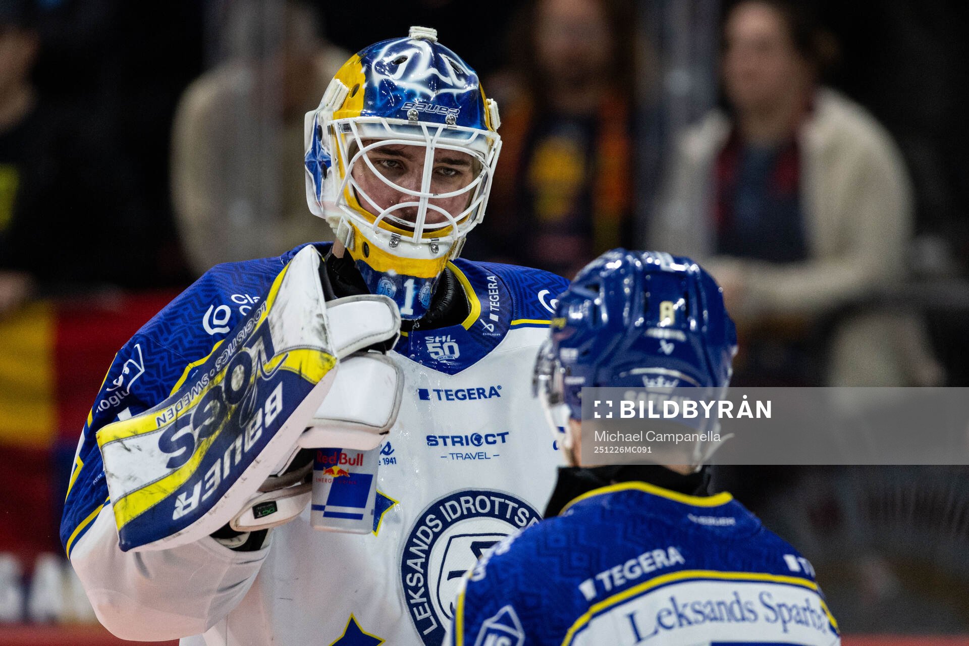 Leksands målvakt Marcus Gidlöf