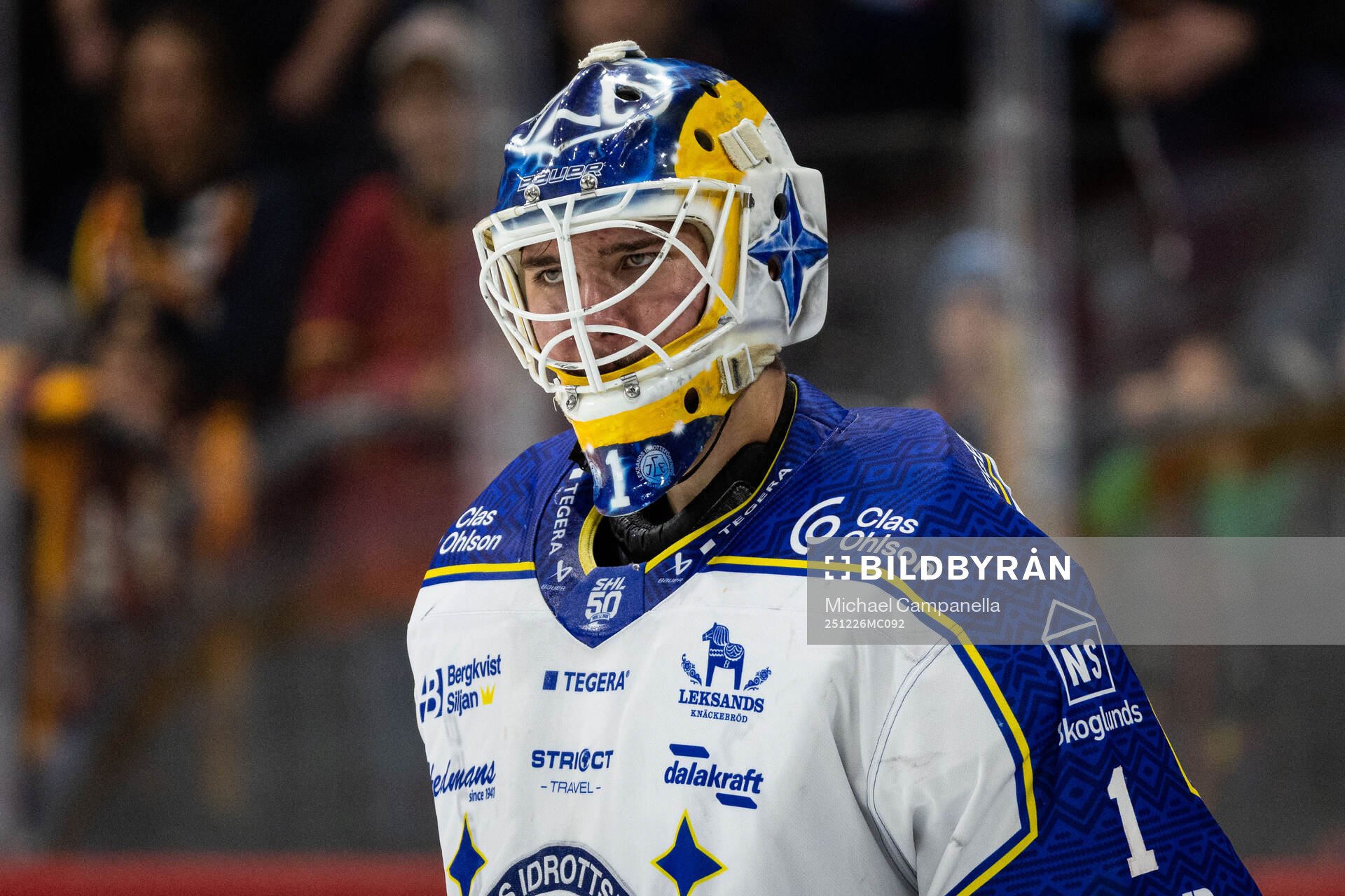 Leksands målvakt Marcus Gidlöf