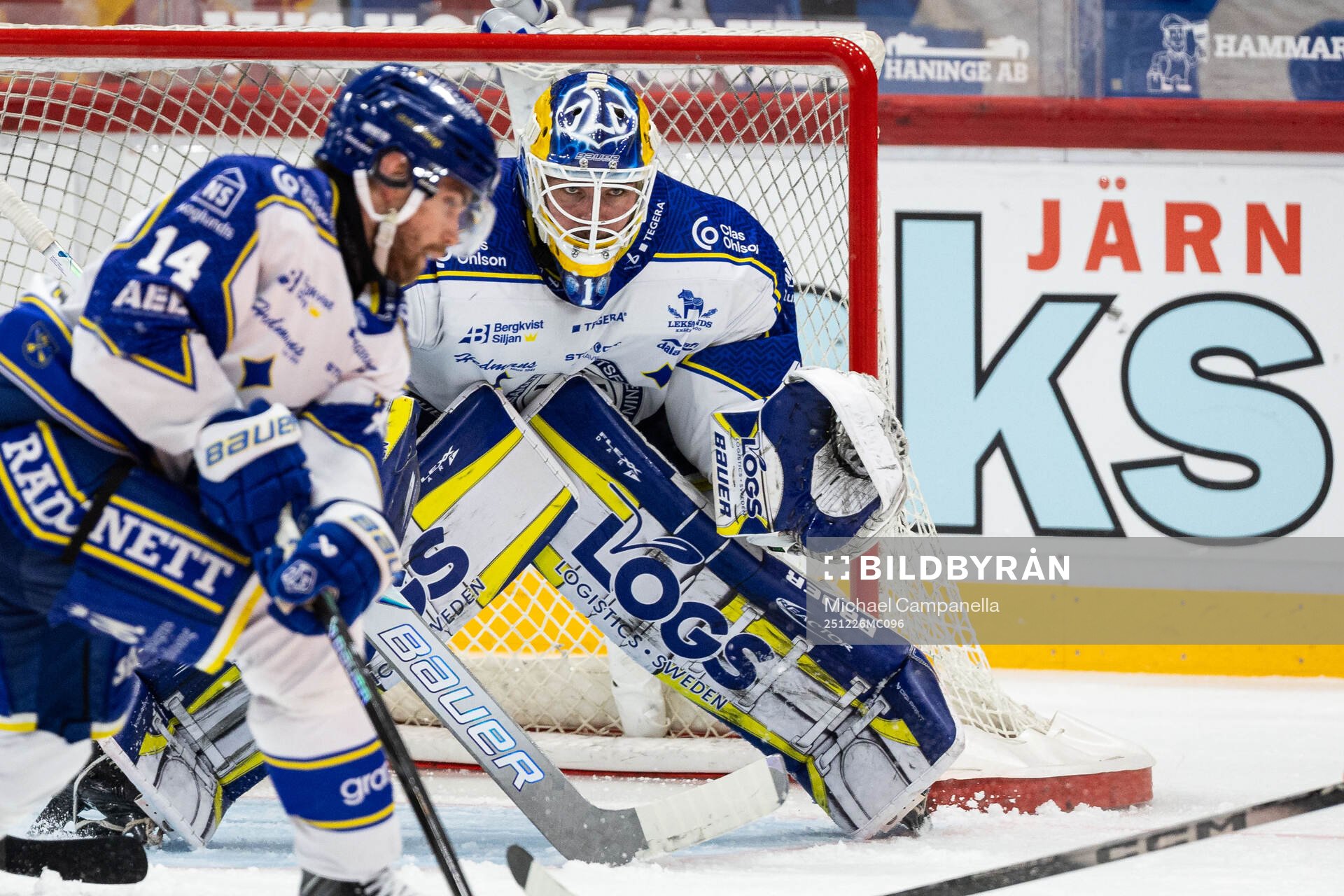 Leksands målvakt Marcus Gidlöf