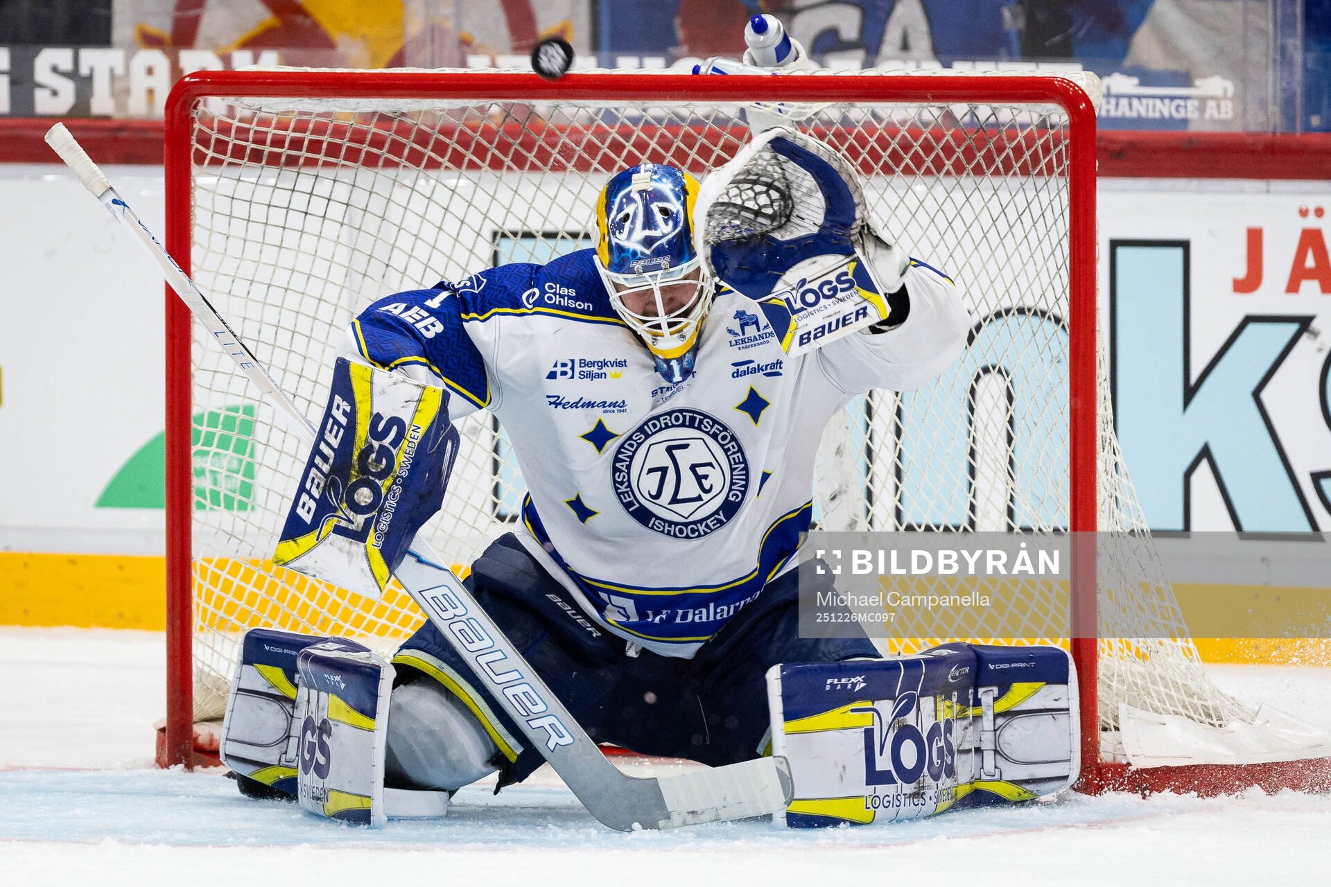 Leksands målvakt Marcus Gidlöf
