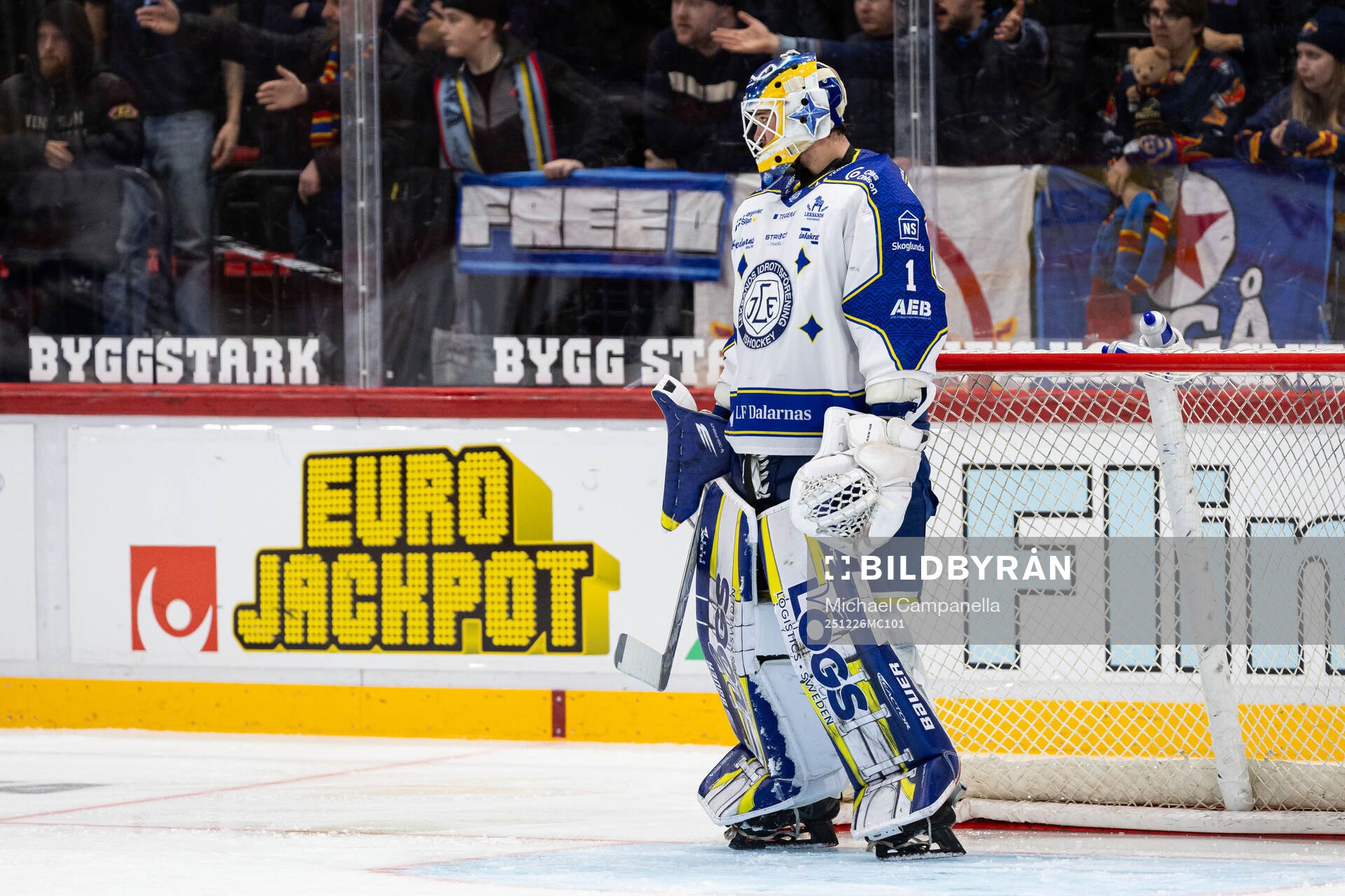 Leksands målvakt Marcus Gidlöf