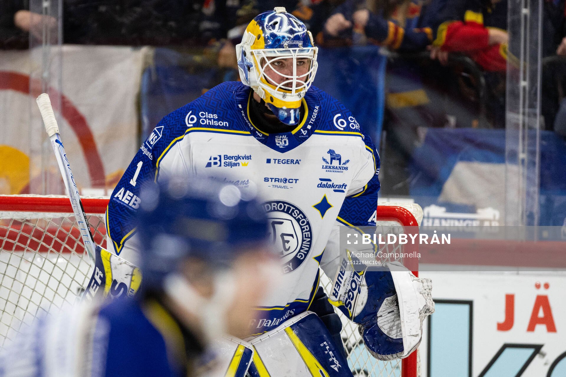 Leksands målvakt Marcus Gidlöf
