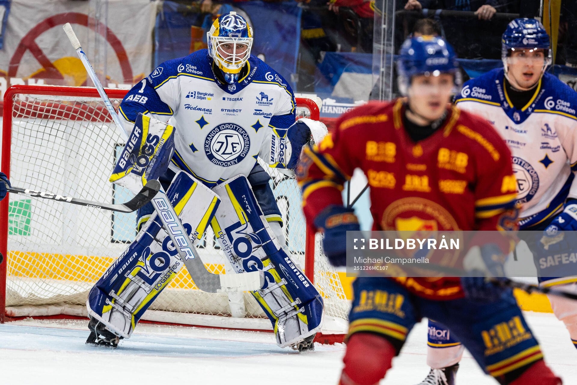 Leksands målvakt Marcus Gidlöf