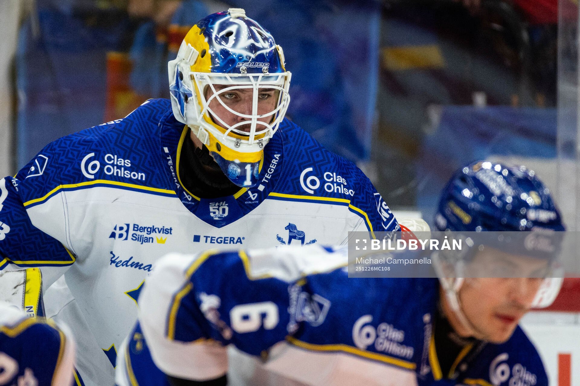 Leksands målvakt Marcus Gidlöf