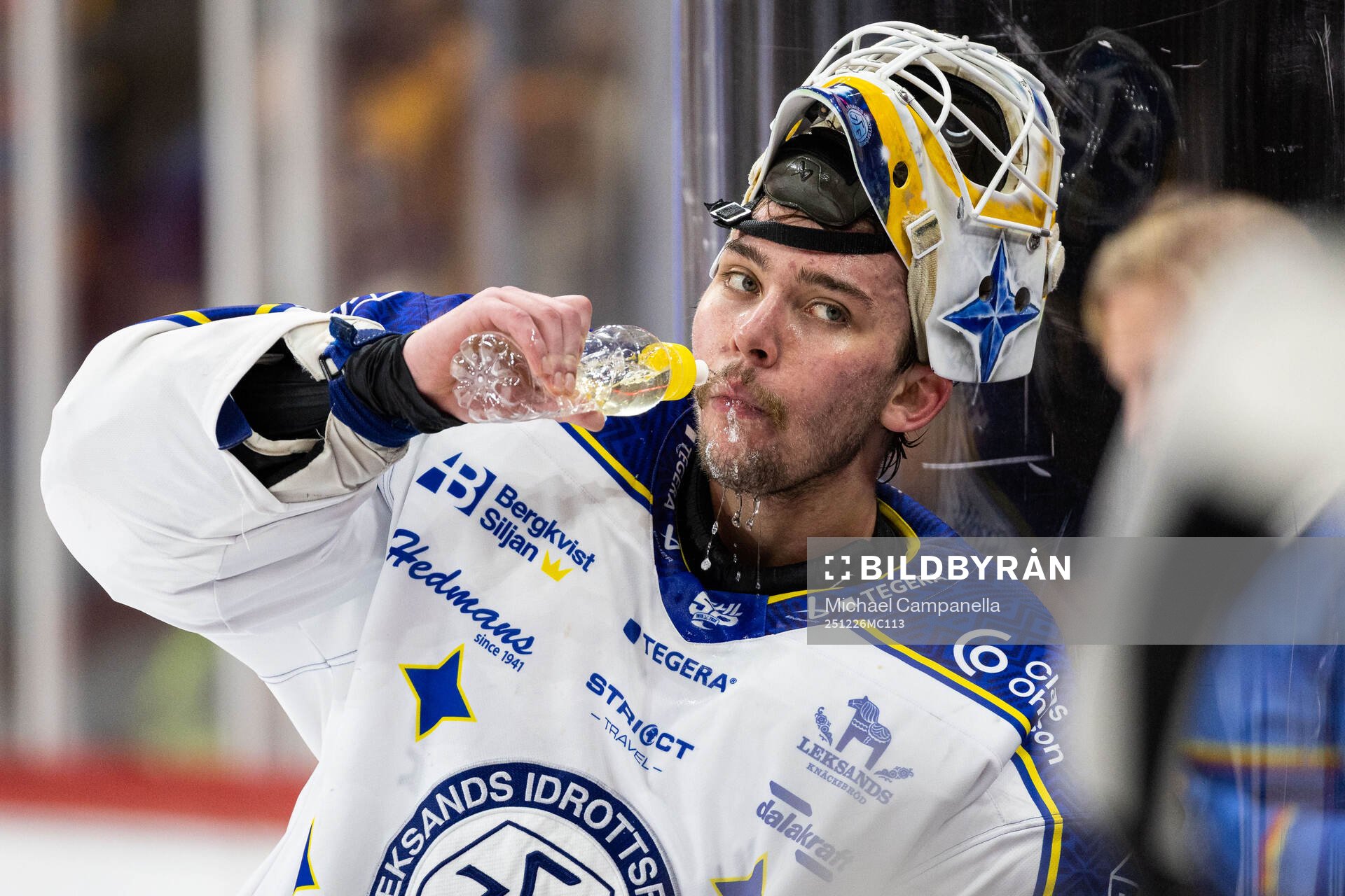 Leksands målvakt Marcus Gidlöf
