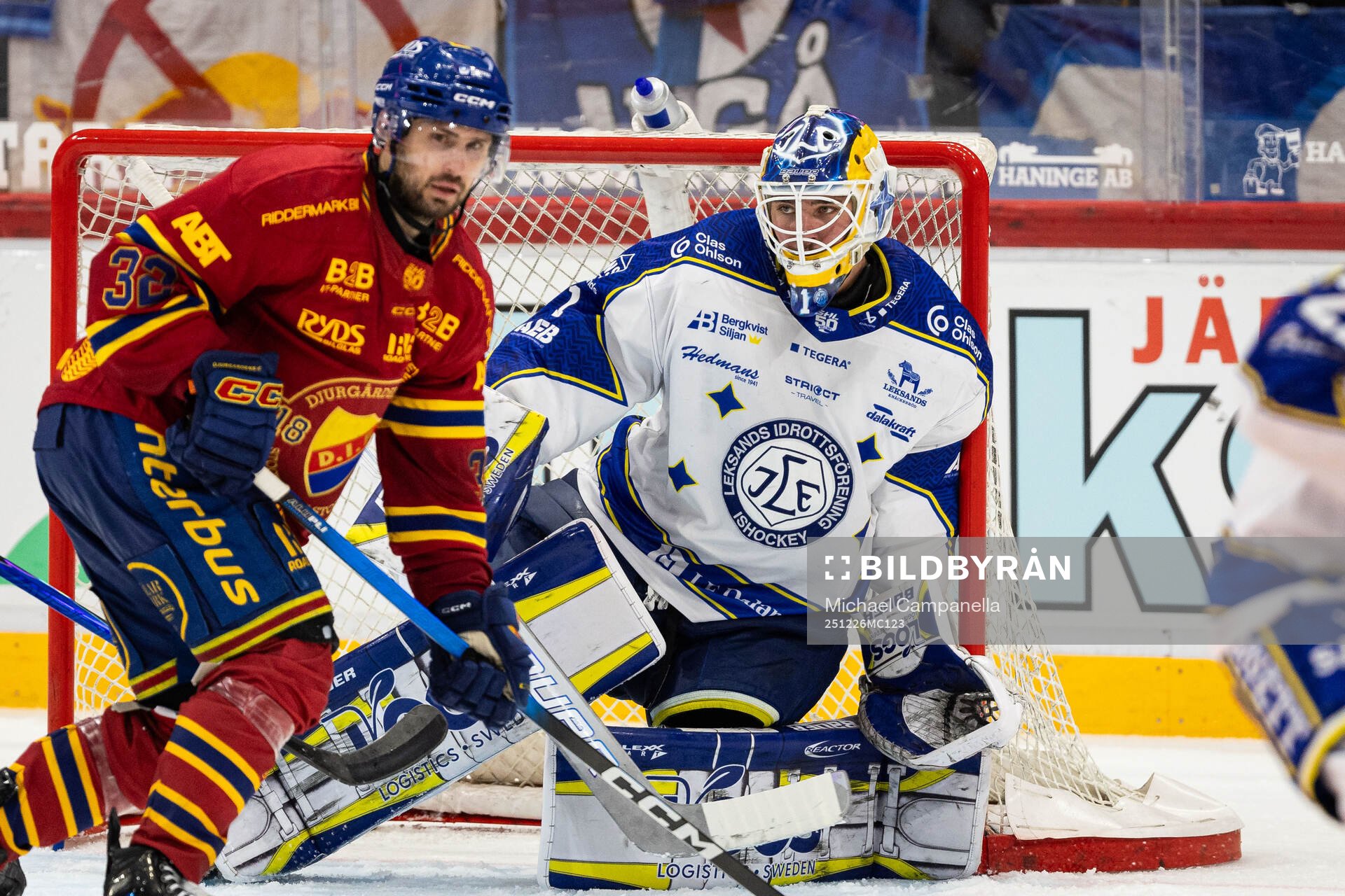 Leksands målvakt Marcus Gidlöf