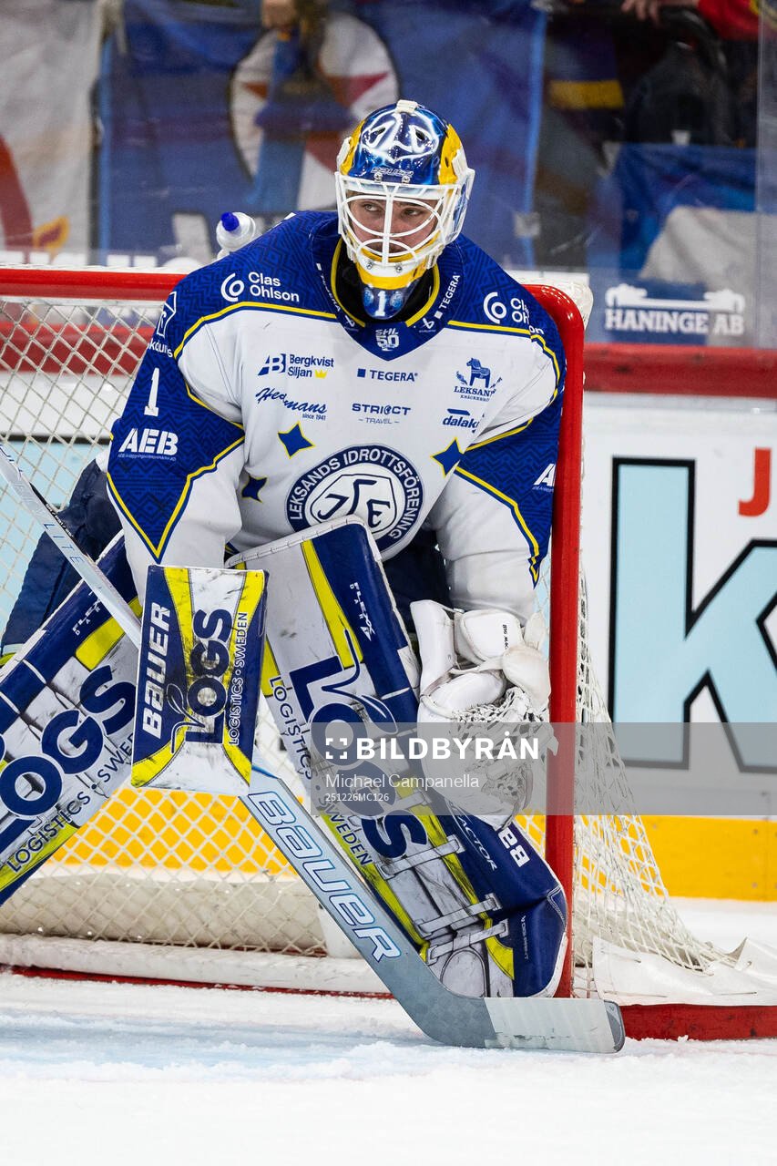 Leksands målvakt Marcus Gidlöf