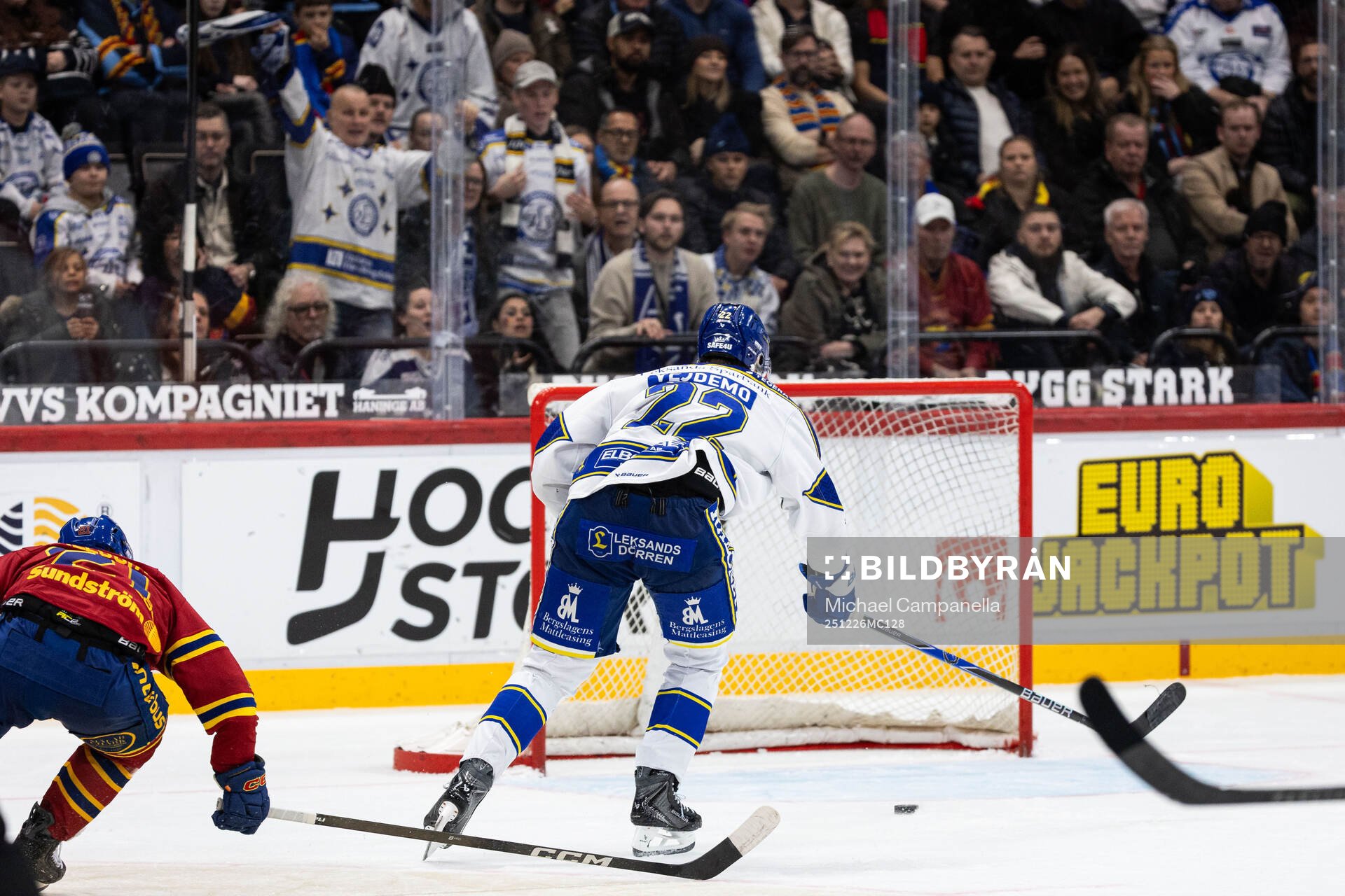 Leksands Lukas Vejdemo gör 0-4 målet