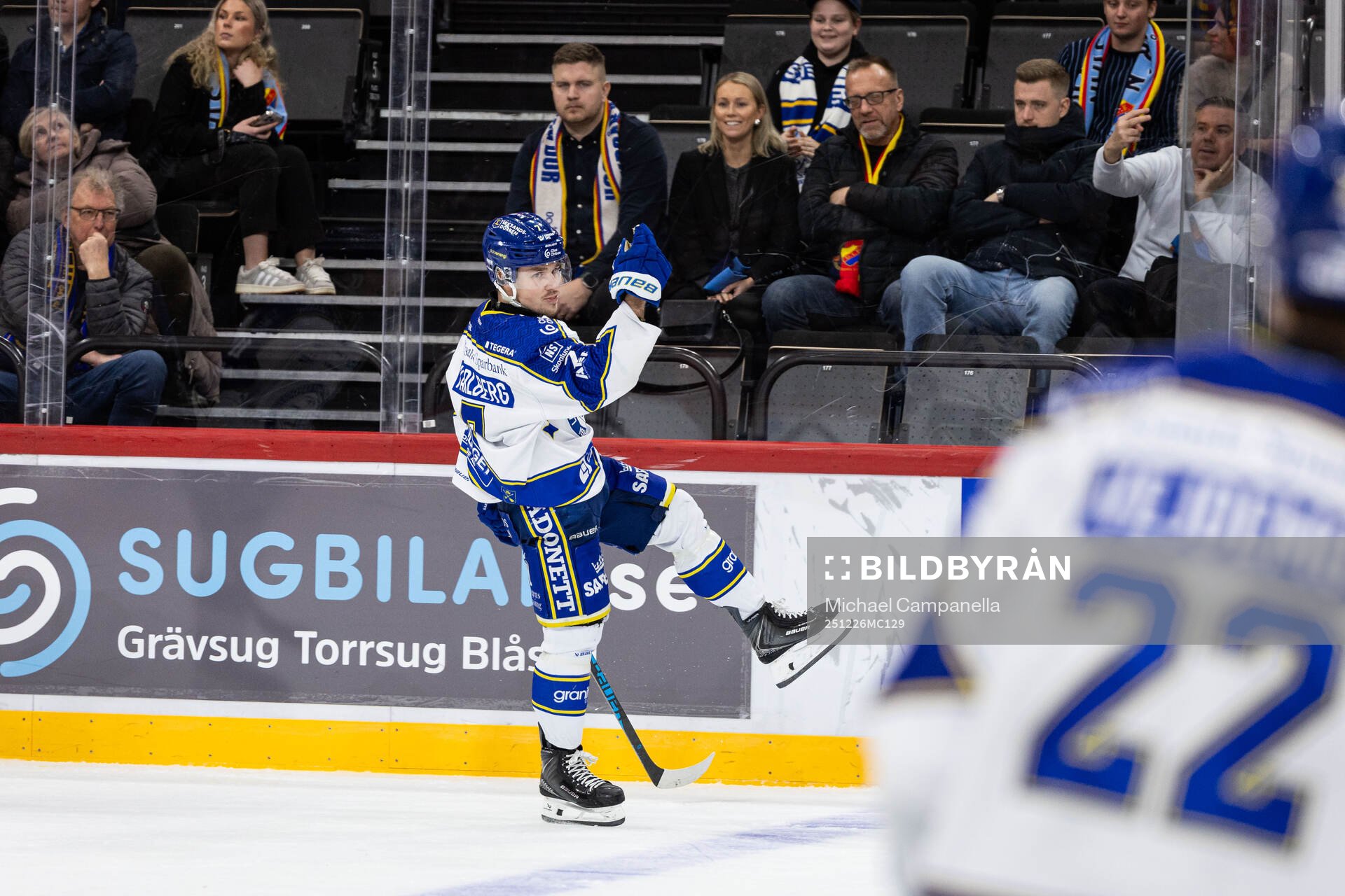 Leksands Marcus Karlberg jublar