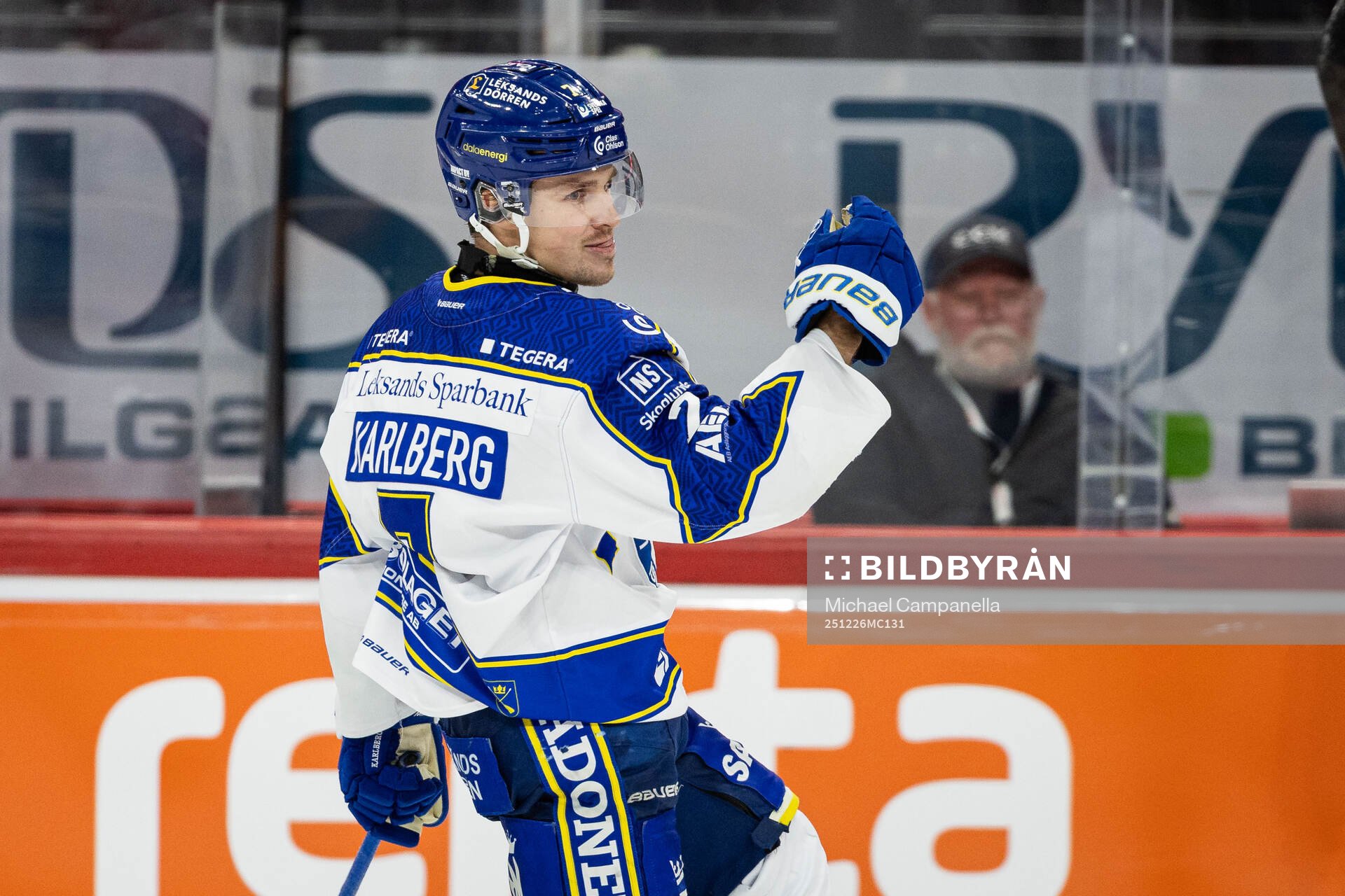 Leksands Marcus Karlberg jublar