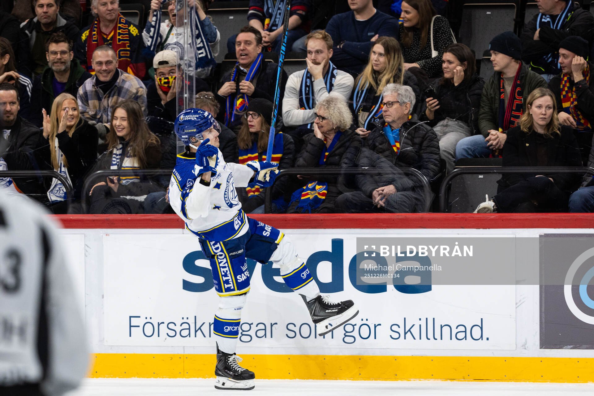 Leksands Marcus Karlberg jublar