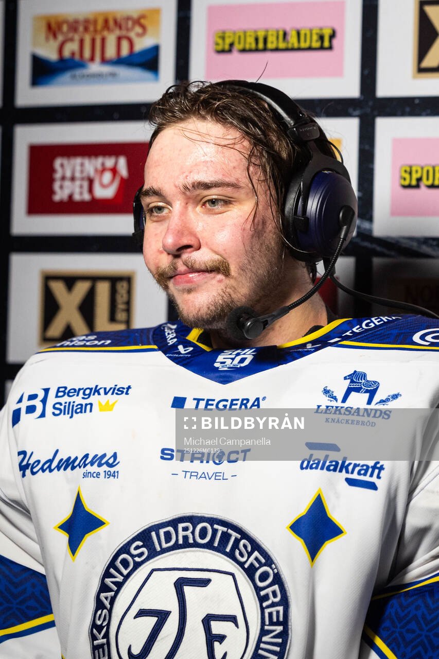 Leksands målvakt Marcus Gidlöf