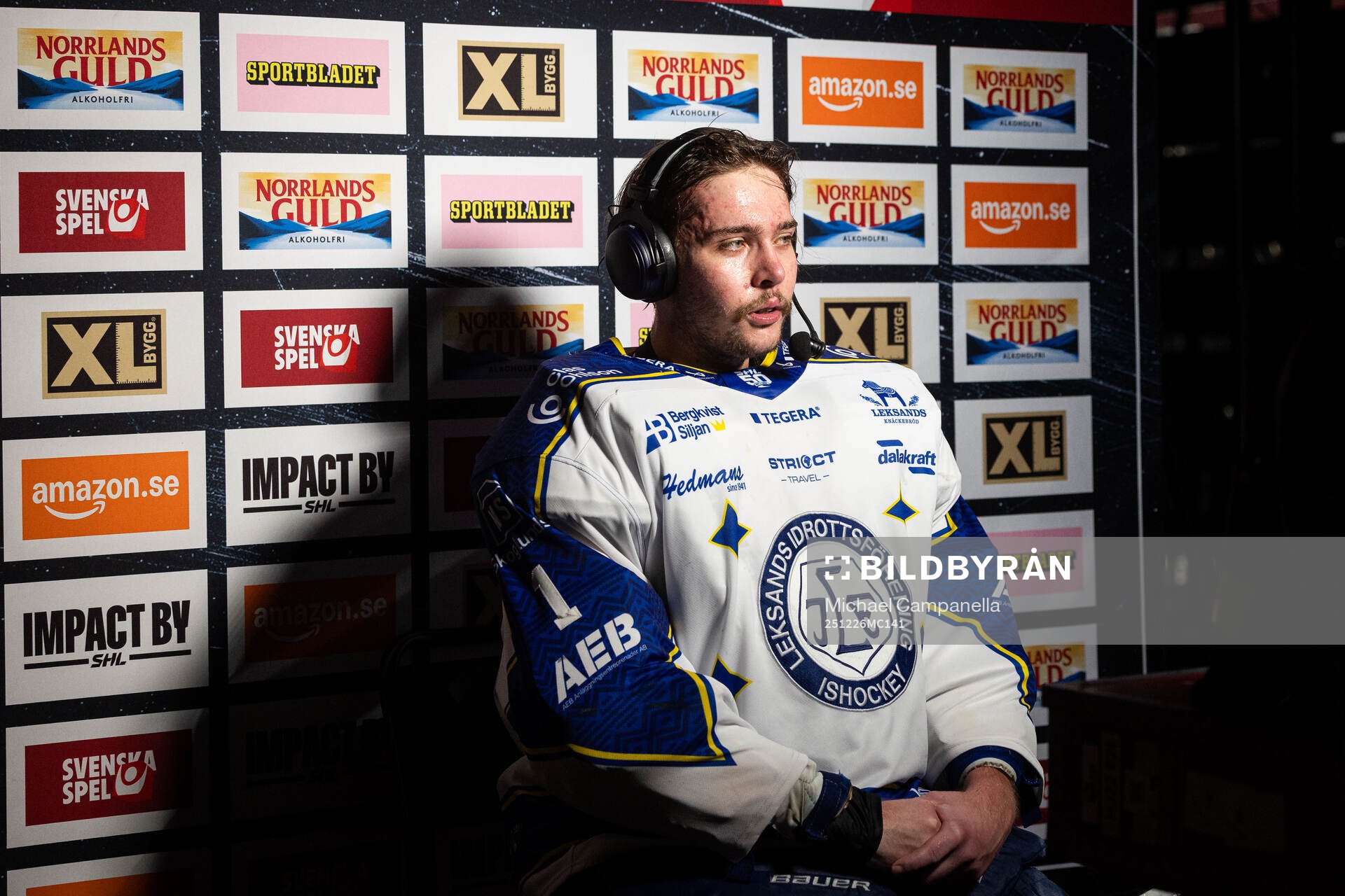 Leksands målvakt Marcus Gidlöf