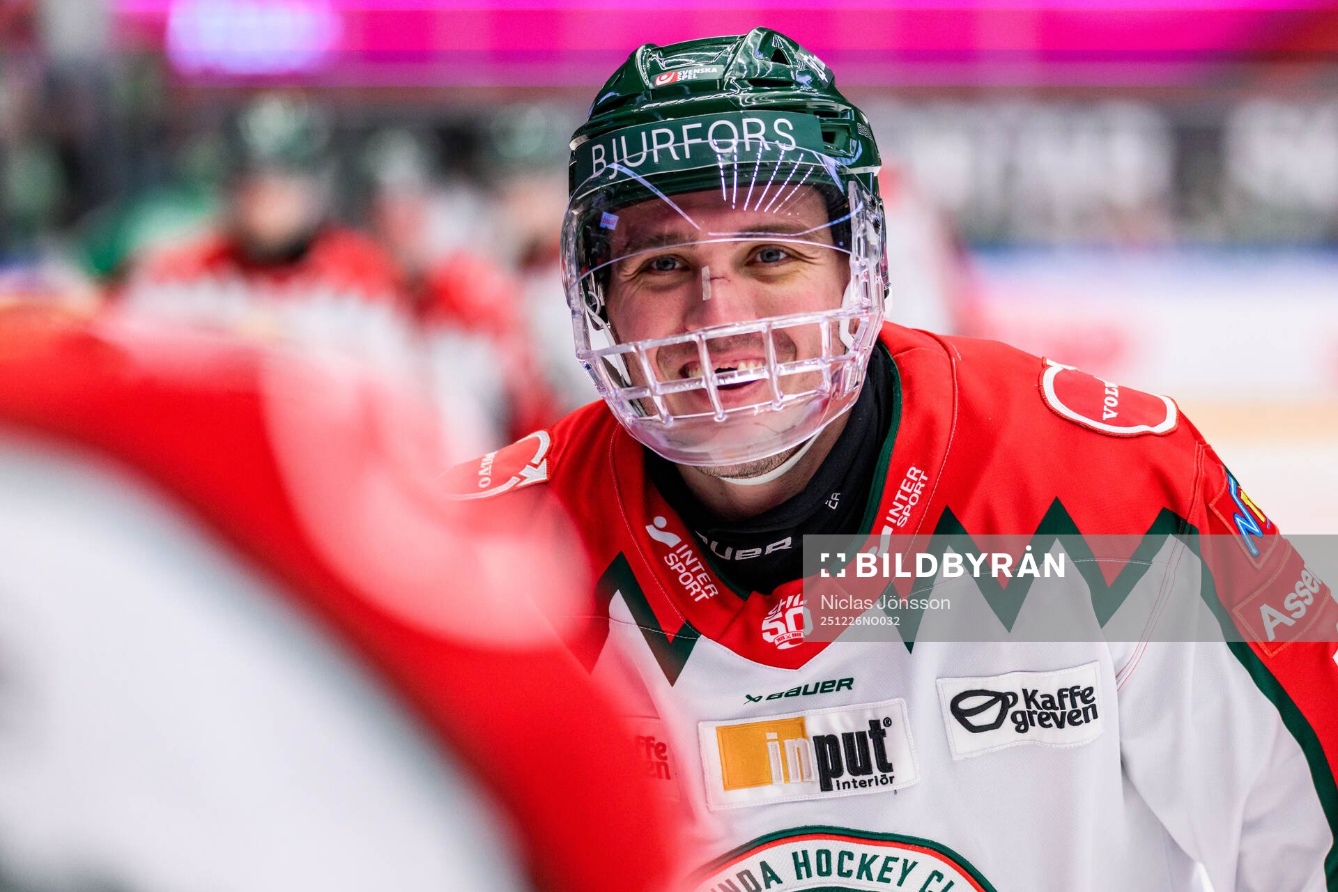 Frölundas Max Lindholm jublar