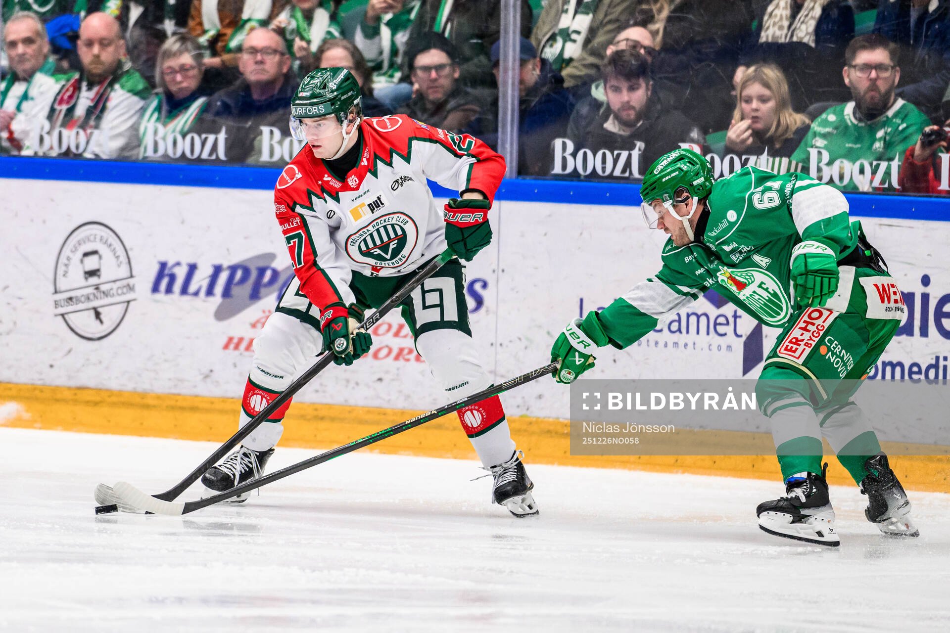 Frölundas Theodor Niederbach och Rögles Leon Bristedt