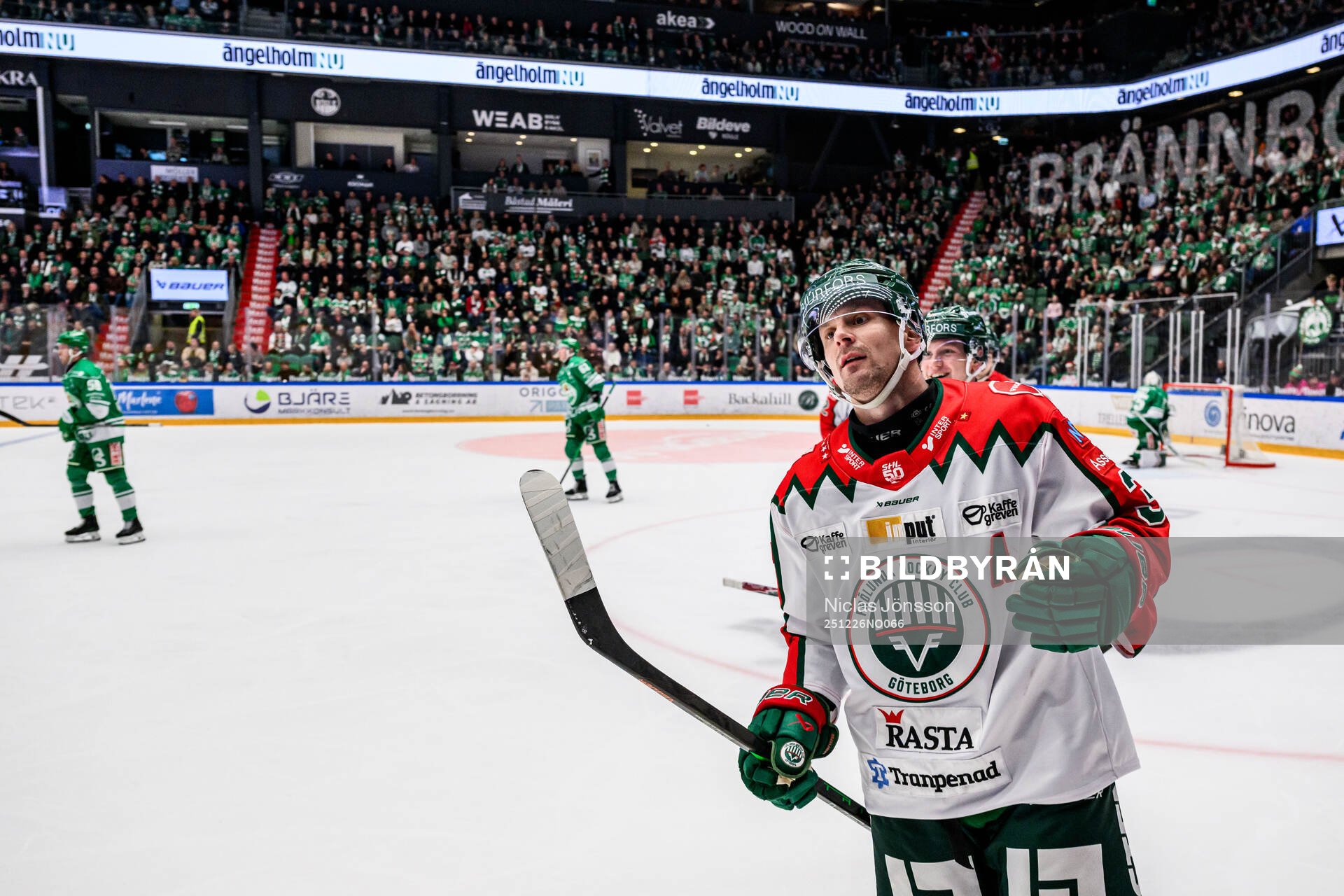Frölundas Nicklas Lasu jublar