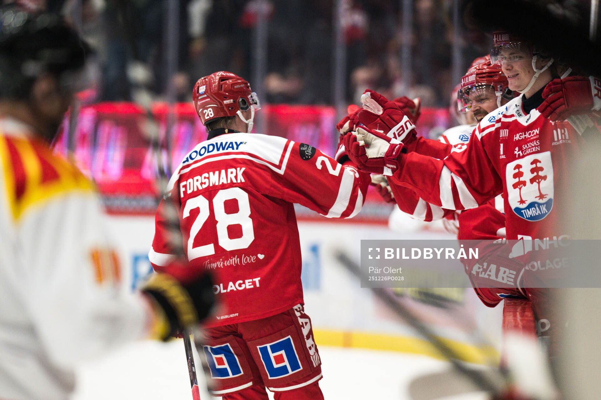 Timrås Simon Forsmark jublar