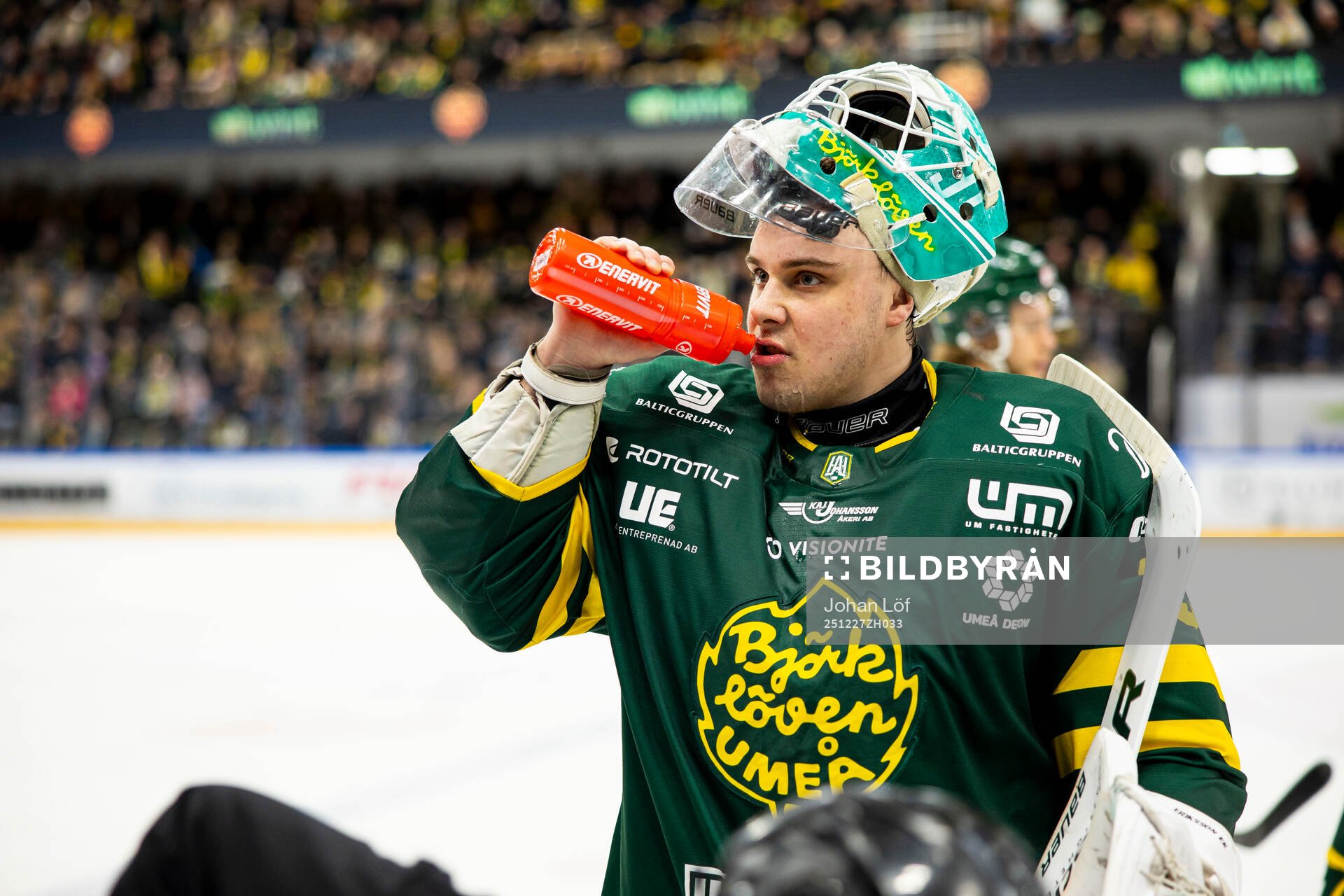 Björklövens målvakt Olle Eriksson Ek